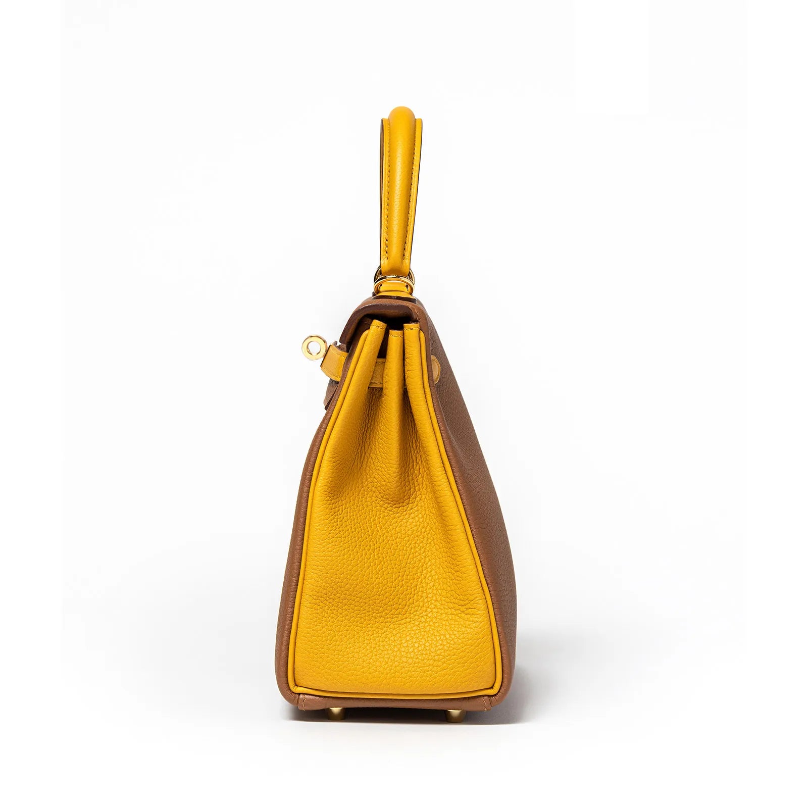 Hermès Horseshoe Kelly 25 Gold/Jaune Ambre Togo Gold Hardware