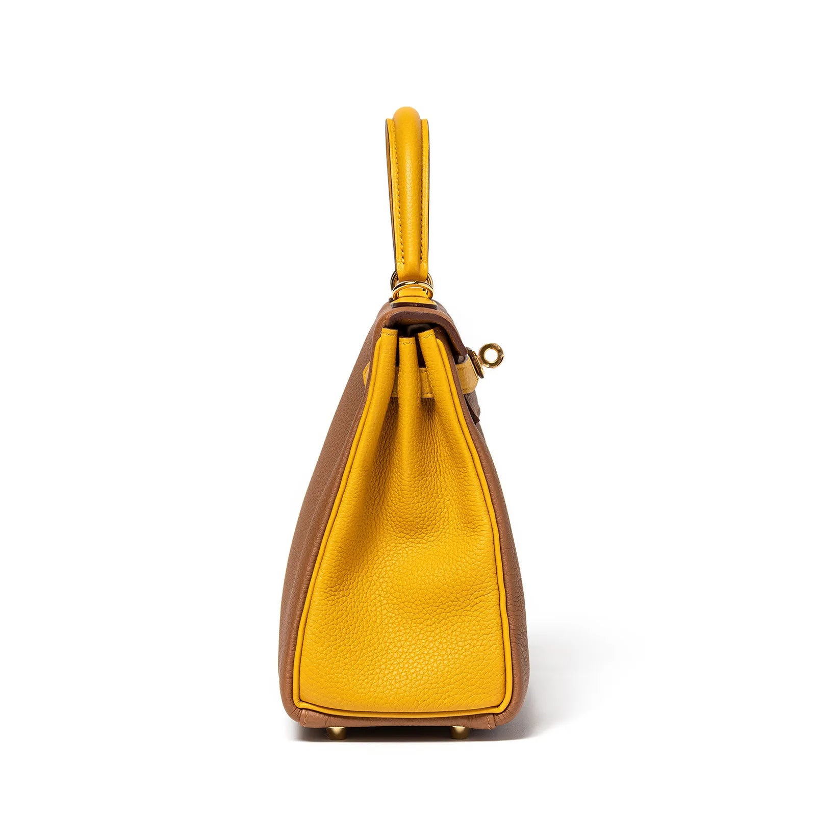 Hermès Horseshoe Kelly 25 Gold/Jaune Ambre Togo Gold Hardware