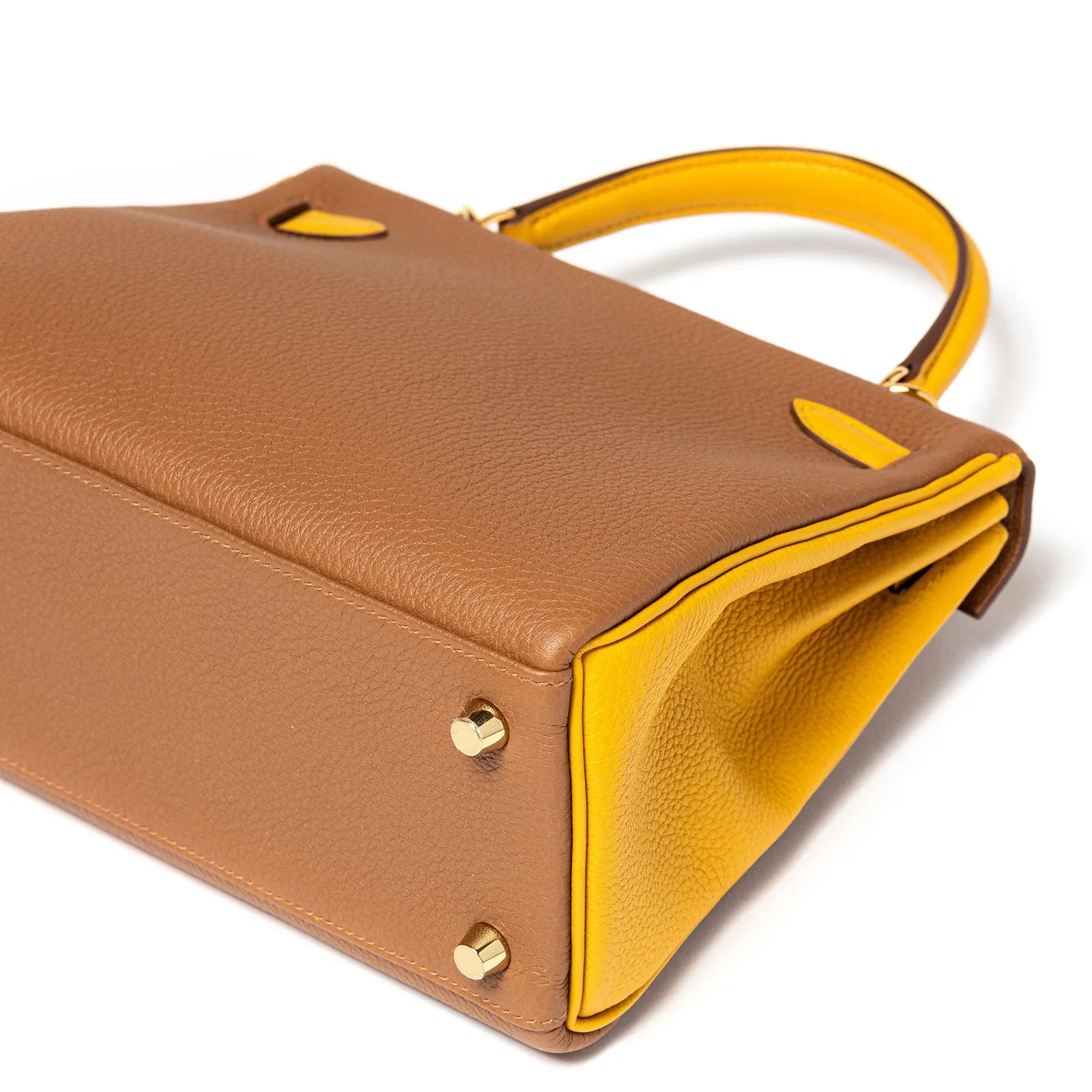 Hermès Horseshoe Kelly 25 Gold/Jaune Ambre Togo Gold Hardware