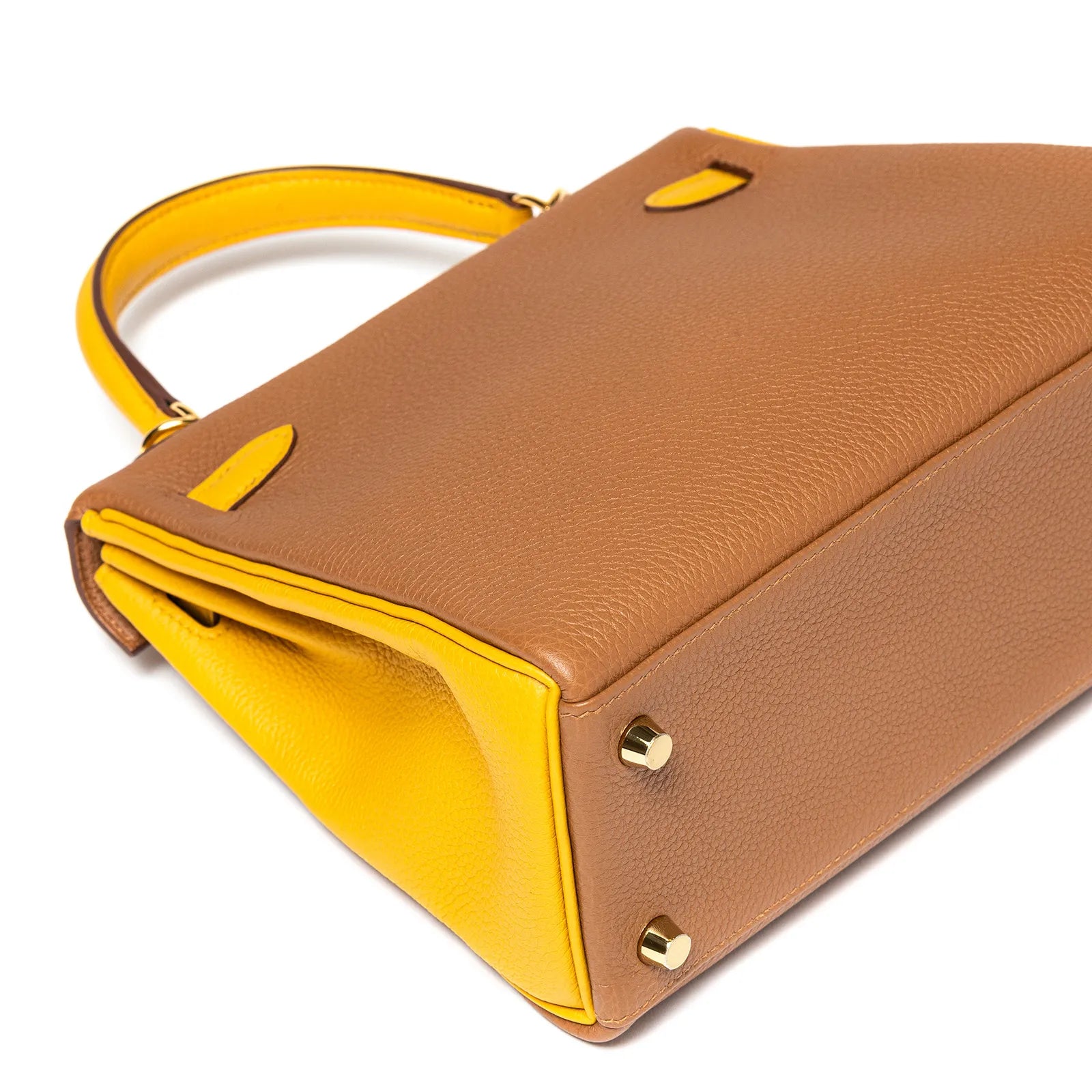 Hermès Horseshoe Kelly 25 Gold/Jaune Ambre Togo Gold Hardware