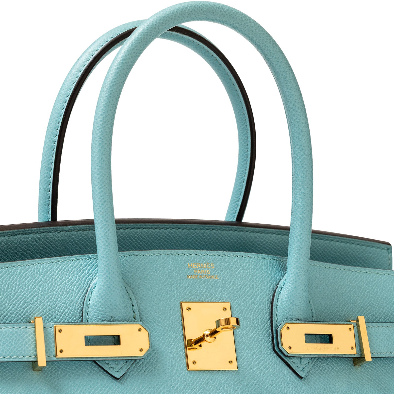 Hermès Birkin 30 Blue Atoll Epsom Gold Hardware