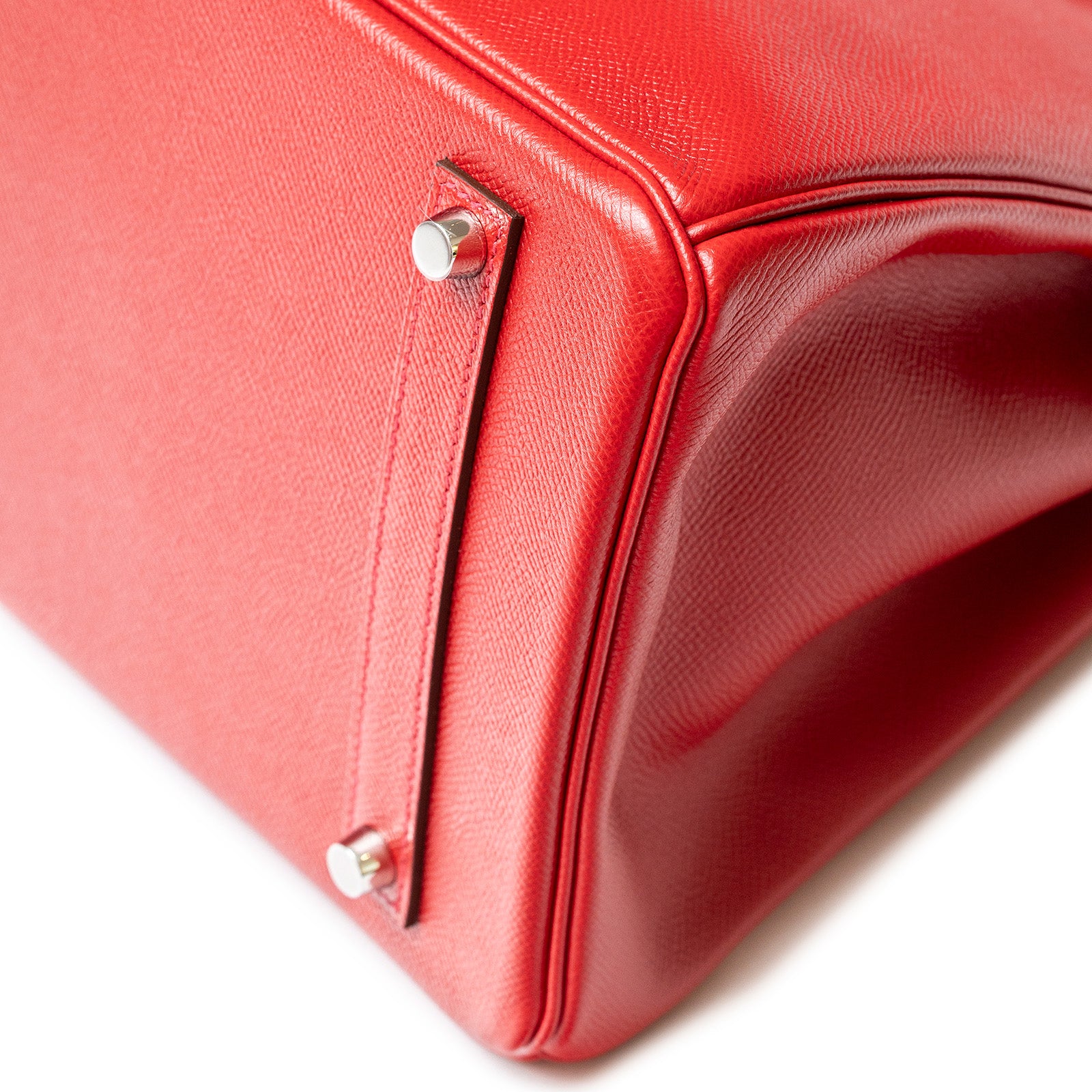 Hermès Birkin 35 Rouge Casaque Epsom Palladium Hardware