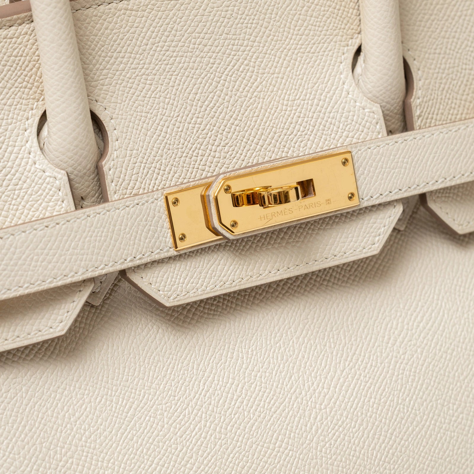 Hermès Birkin 30 Craie Epsom Gold Hardware - Detail