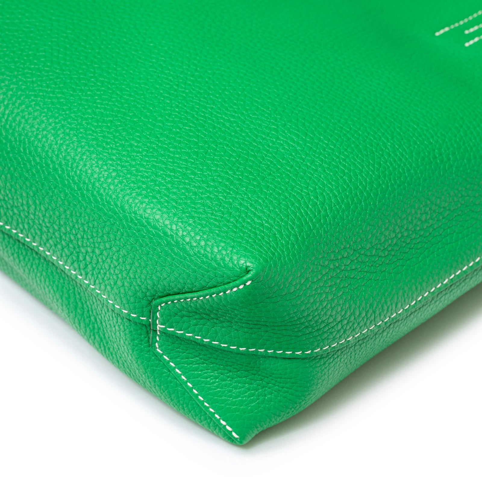 Hermès Double Sense 28 Blue/Vert Bicolor - Back Corner Right