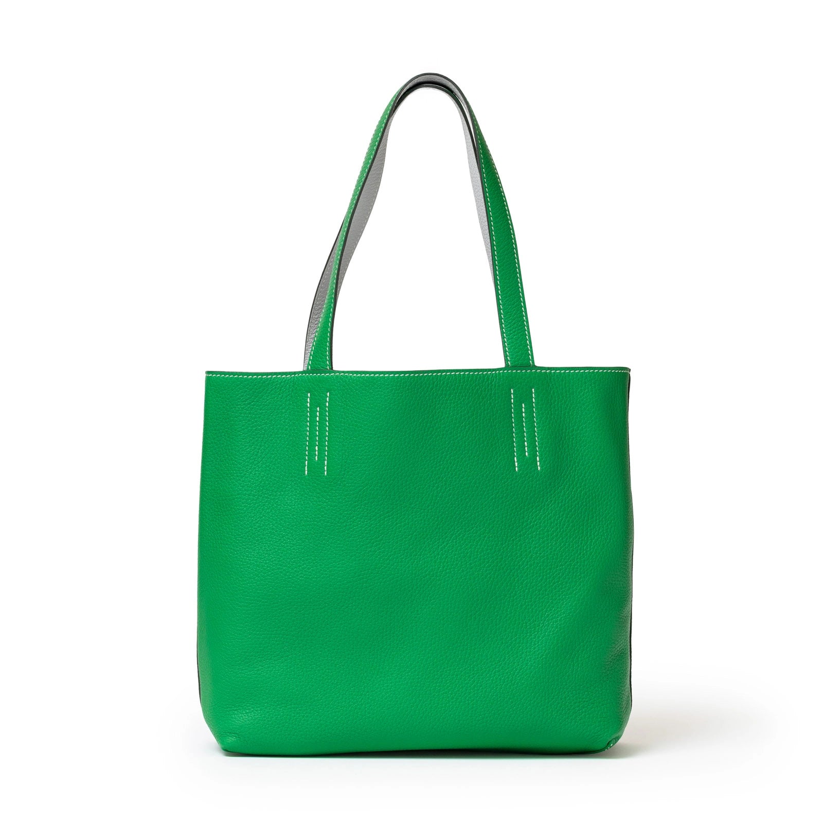 Hermès Double Sense 28 Blue/Vert Bicolor - Front