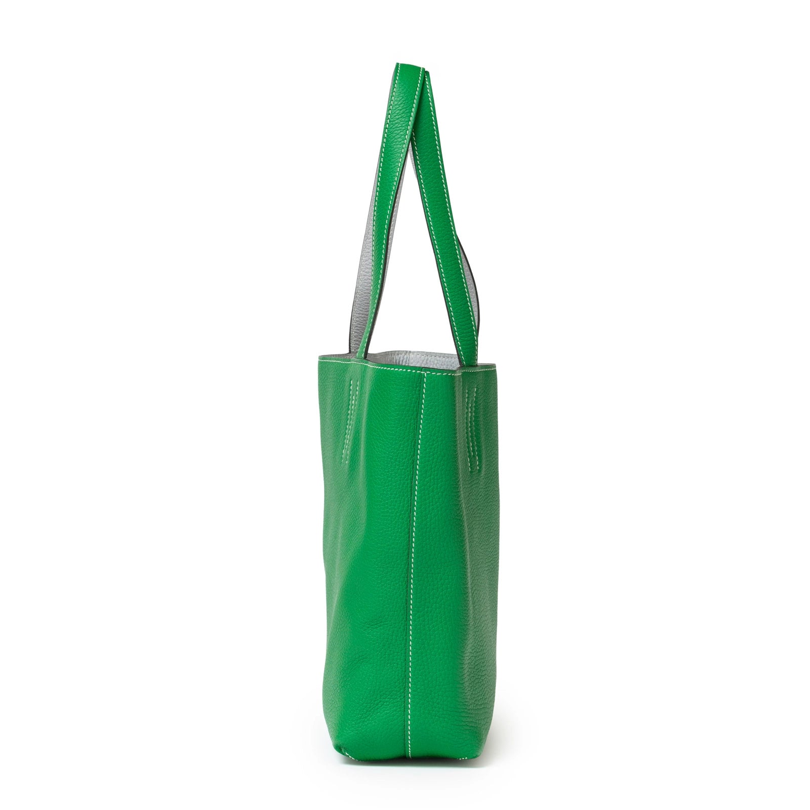 Hermès Double Sense 28 Blue/Vert Bicolor - Side Right