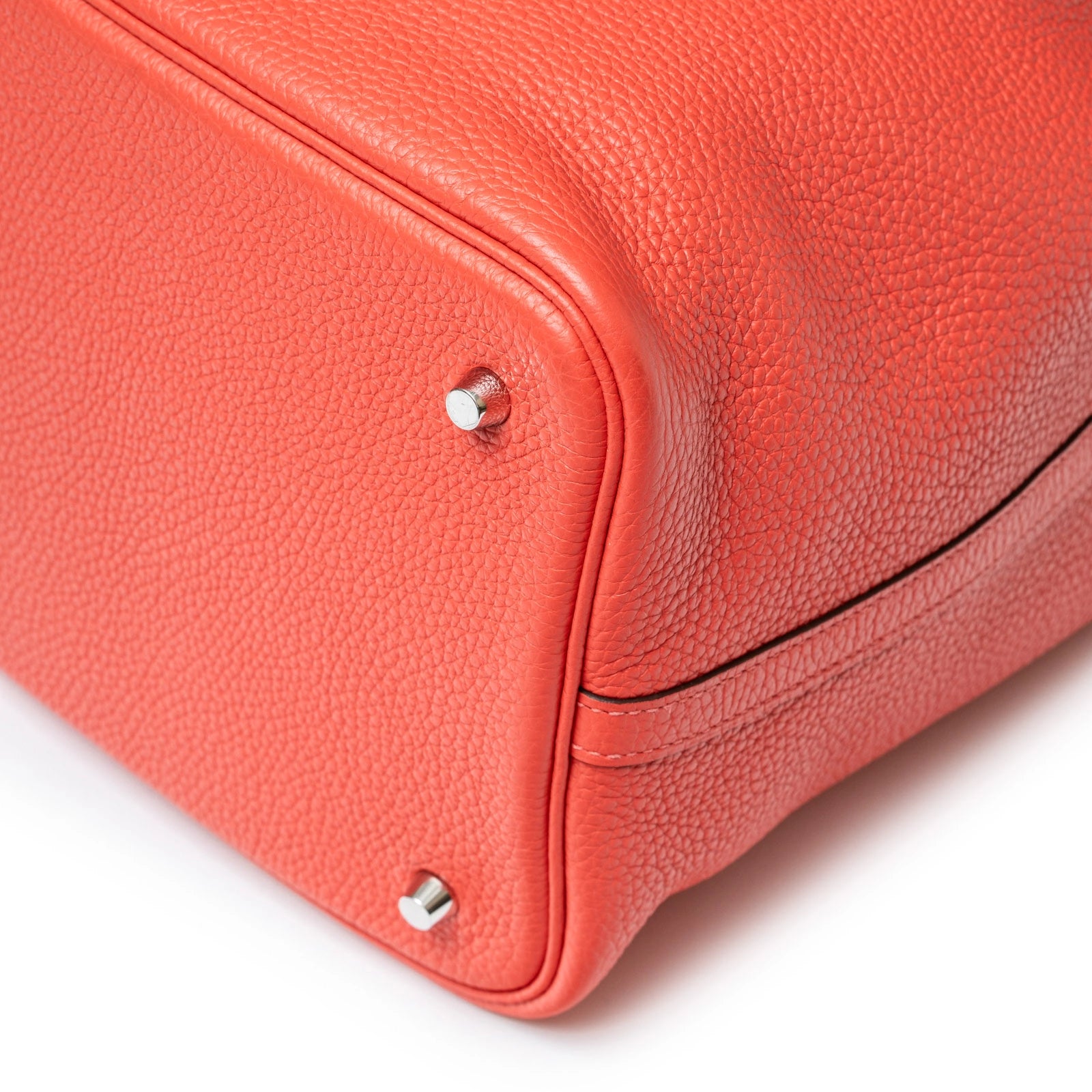 Hermès Picotin 22 Rose Jaipur Clemence Palladium Hardware - Back Corner Right