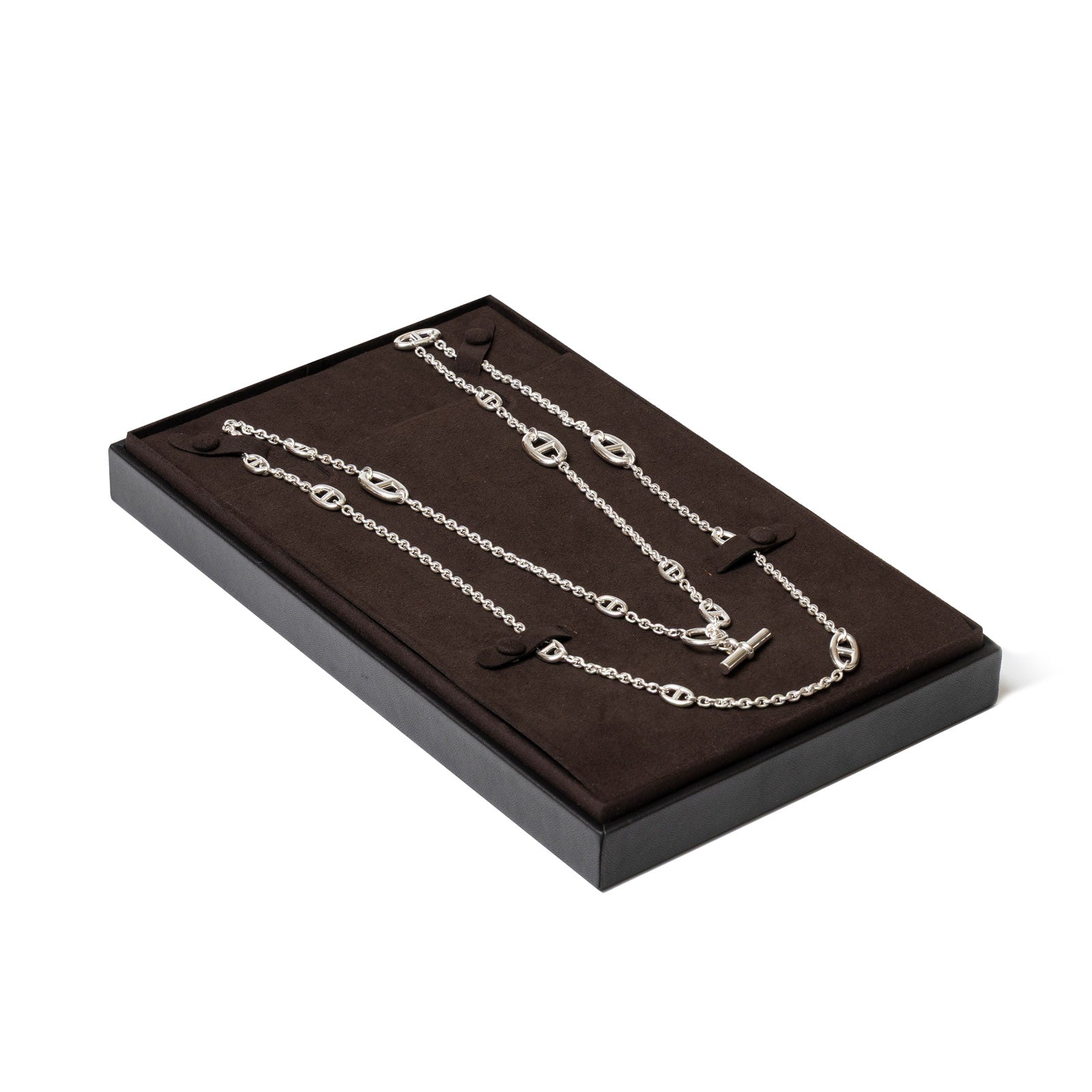Hermès Farandole Long Necklace 120cm Silver Ag925 - In Box