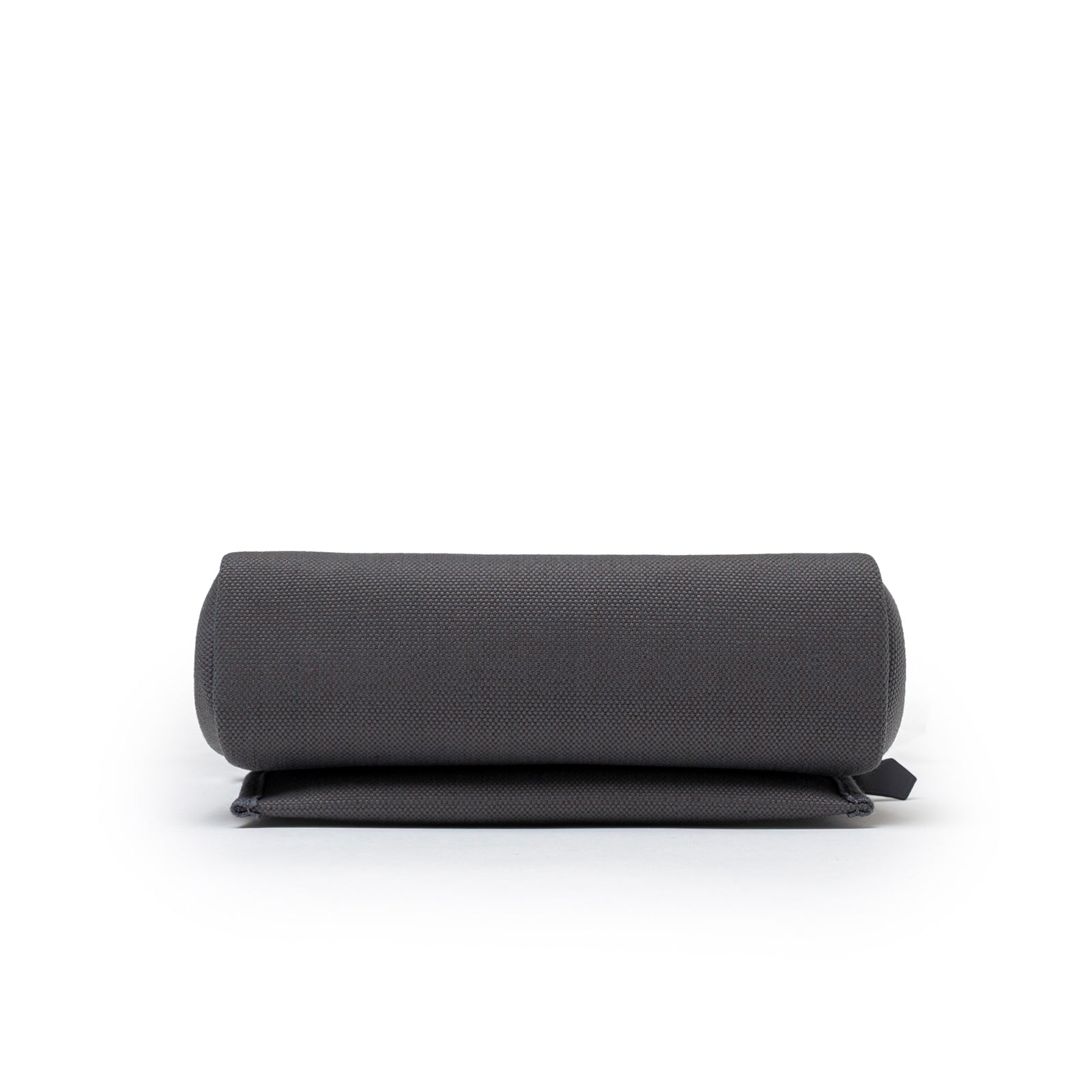 Bottom view of Hermès Mini Herbag Zip 20 Ardoise Toile and Vache Hunter Palladium Hardware showing bag base texture and shape