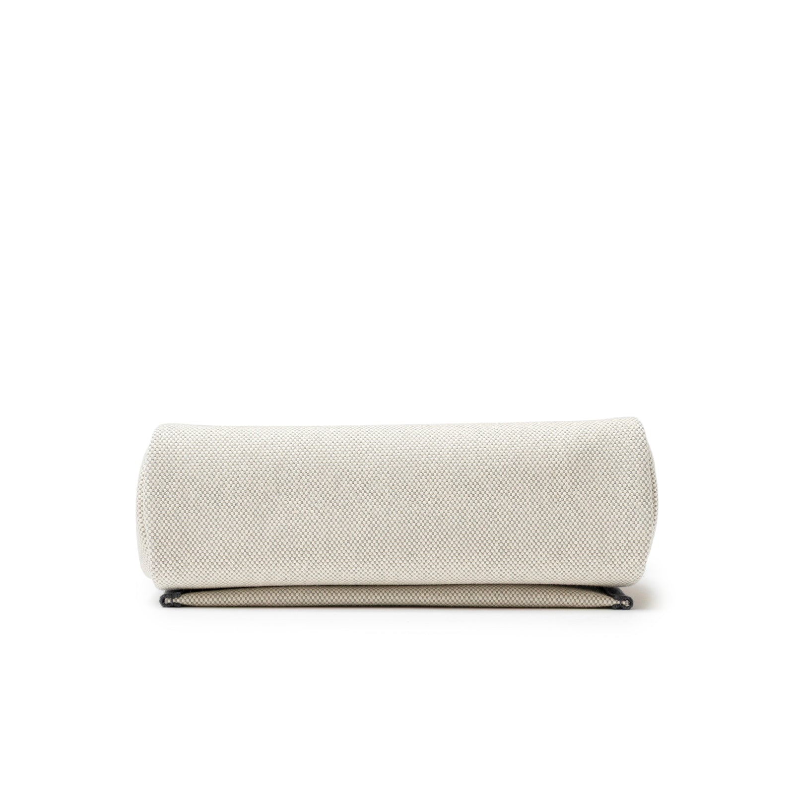 Bottom view of Hermès Mini Herbag Zip 20 Ecru-Blue Glacier/Ardoise Toile and Vache Hunter Palladium Hardware