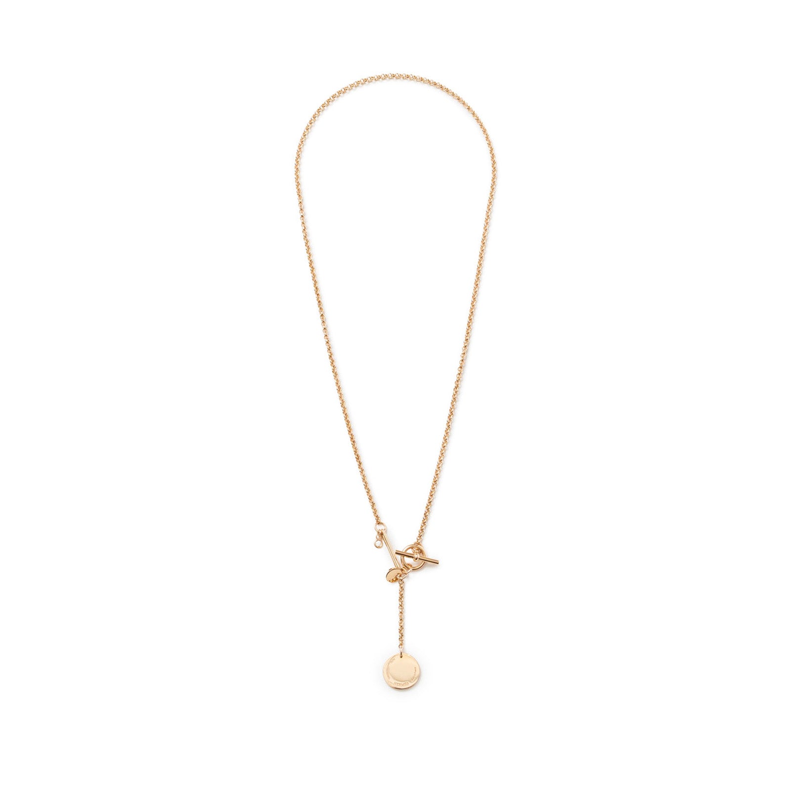 Hermès Ex-Libris Diamond Pendant Necklace Small model Rose Gold Au750 - Back
