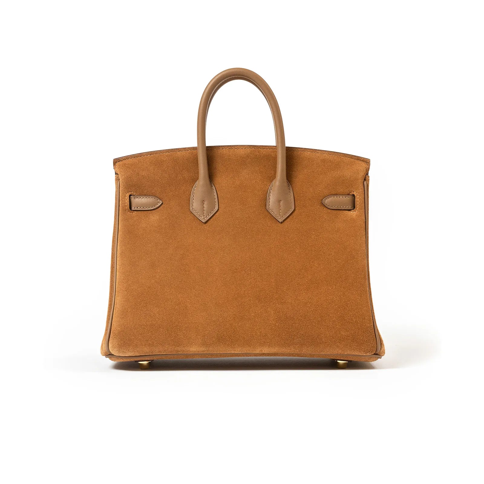Hermès Birkin 25 Grizlly Chamois and Alezan Calf/Swift Permabrass Hardware