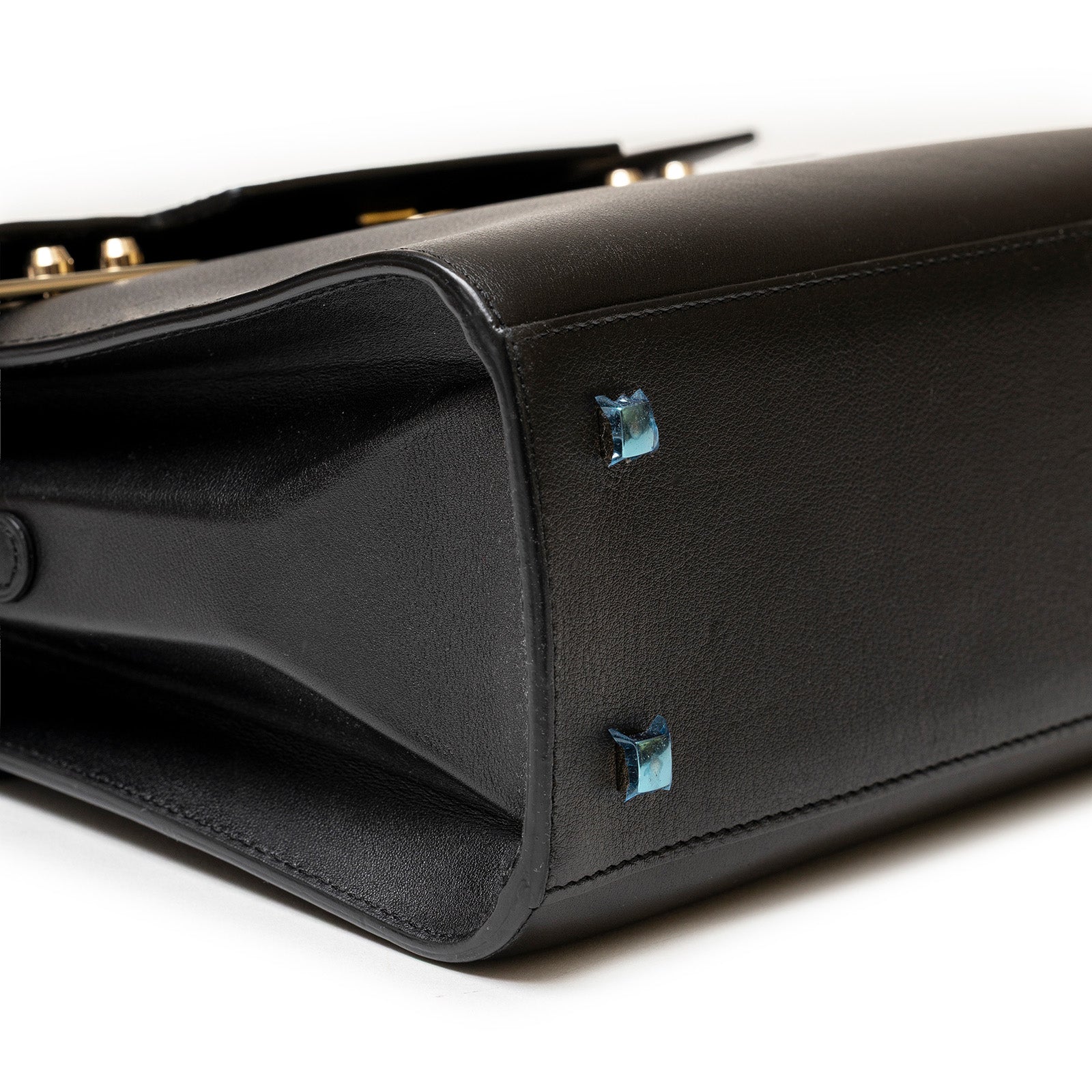 Delvaux Tempete MM Opera Calf Black Permabrass Hardware