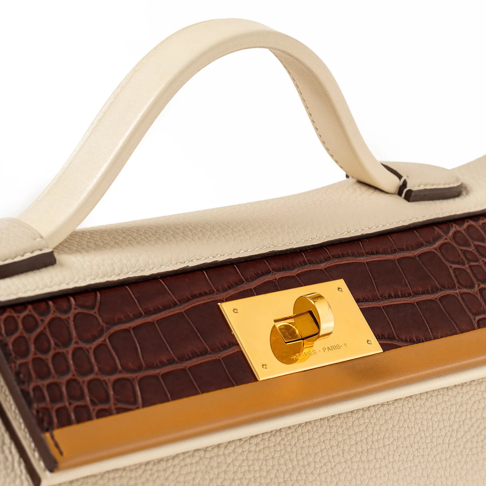 Hermès 24/24 29 Craie/Nata/Bordeaux/Sesame Togo/Swift/Matte Alligator Touch Gold Hardware