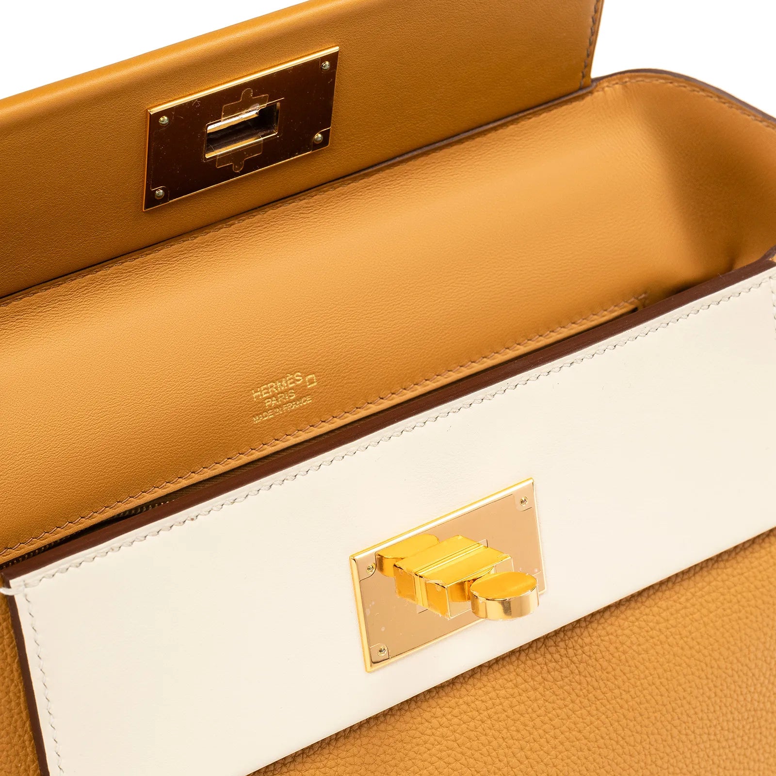 Hermès 24/24 29 Touch Caramel/Sesam/Orig/Sesame/Nata Togo/Swift/Matte Alligator Gold Hardware