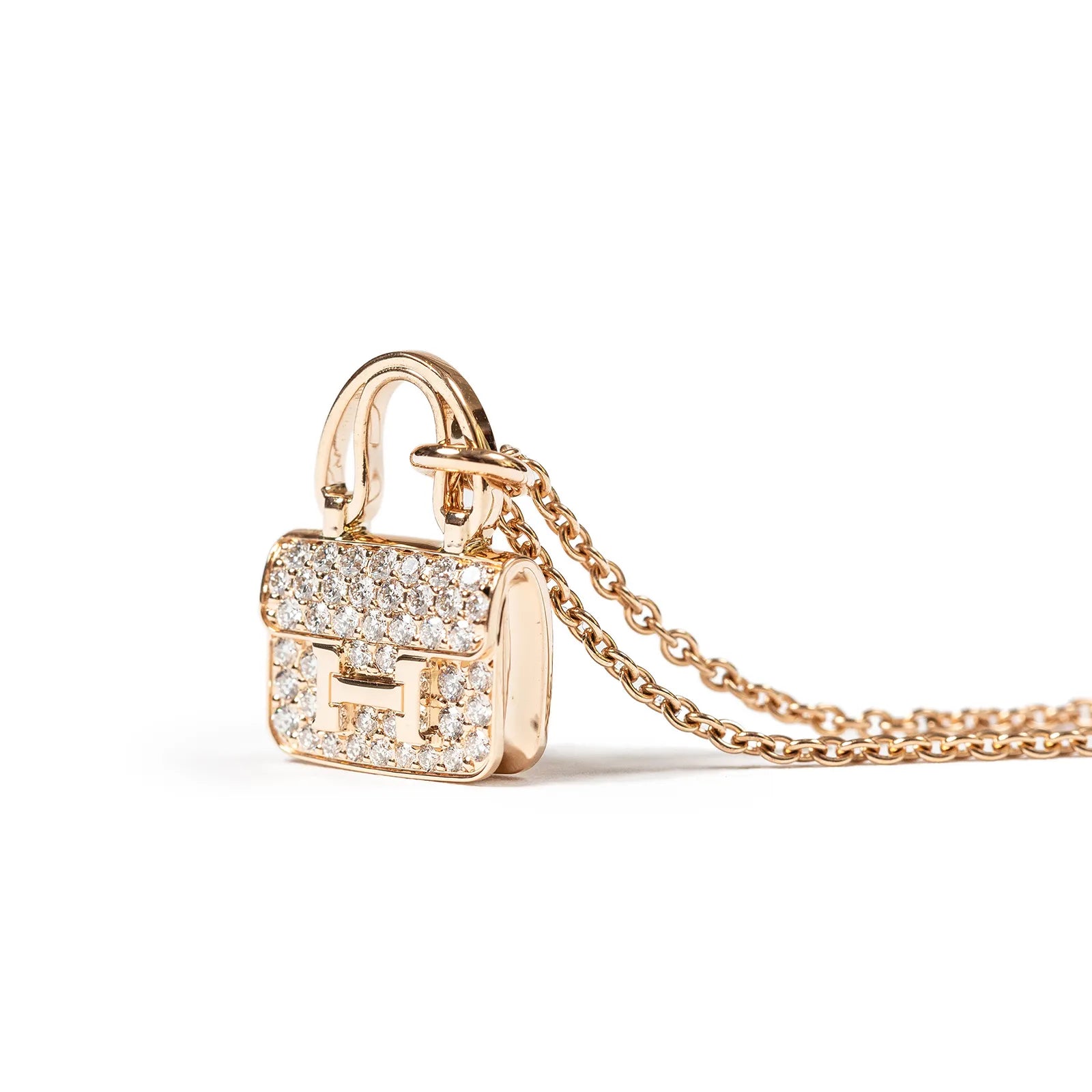 Hermès Amulettes Constance Pendant Rose Gold