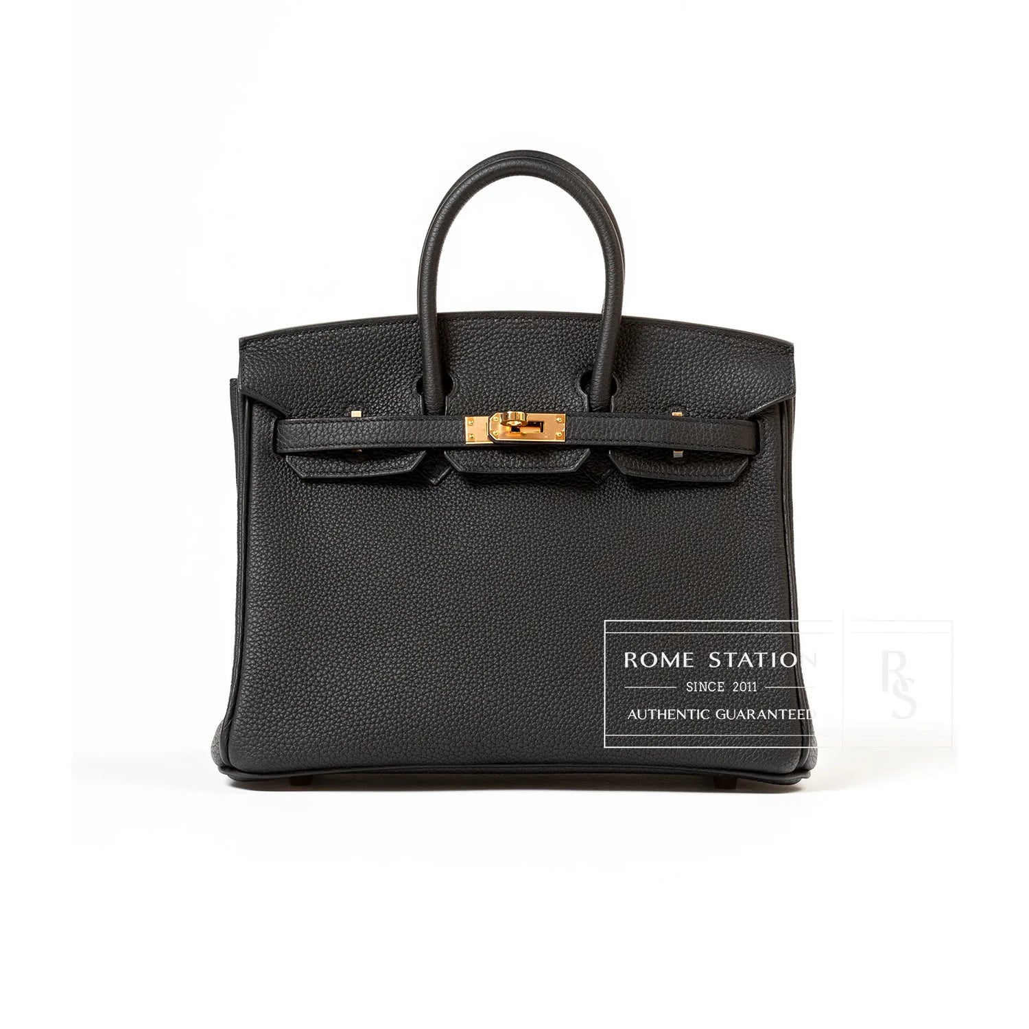 Hermès Birkin 25 Black Togo Rose Gold Hardware