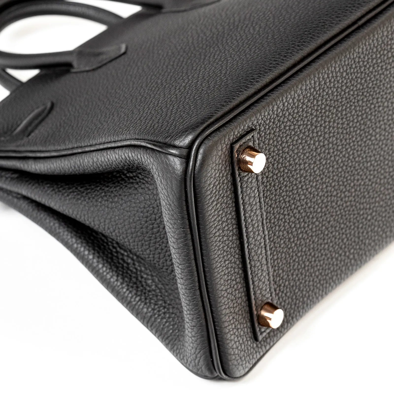 Hermès Birkin 25 Black Togo Rose Gold Hardware