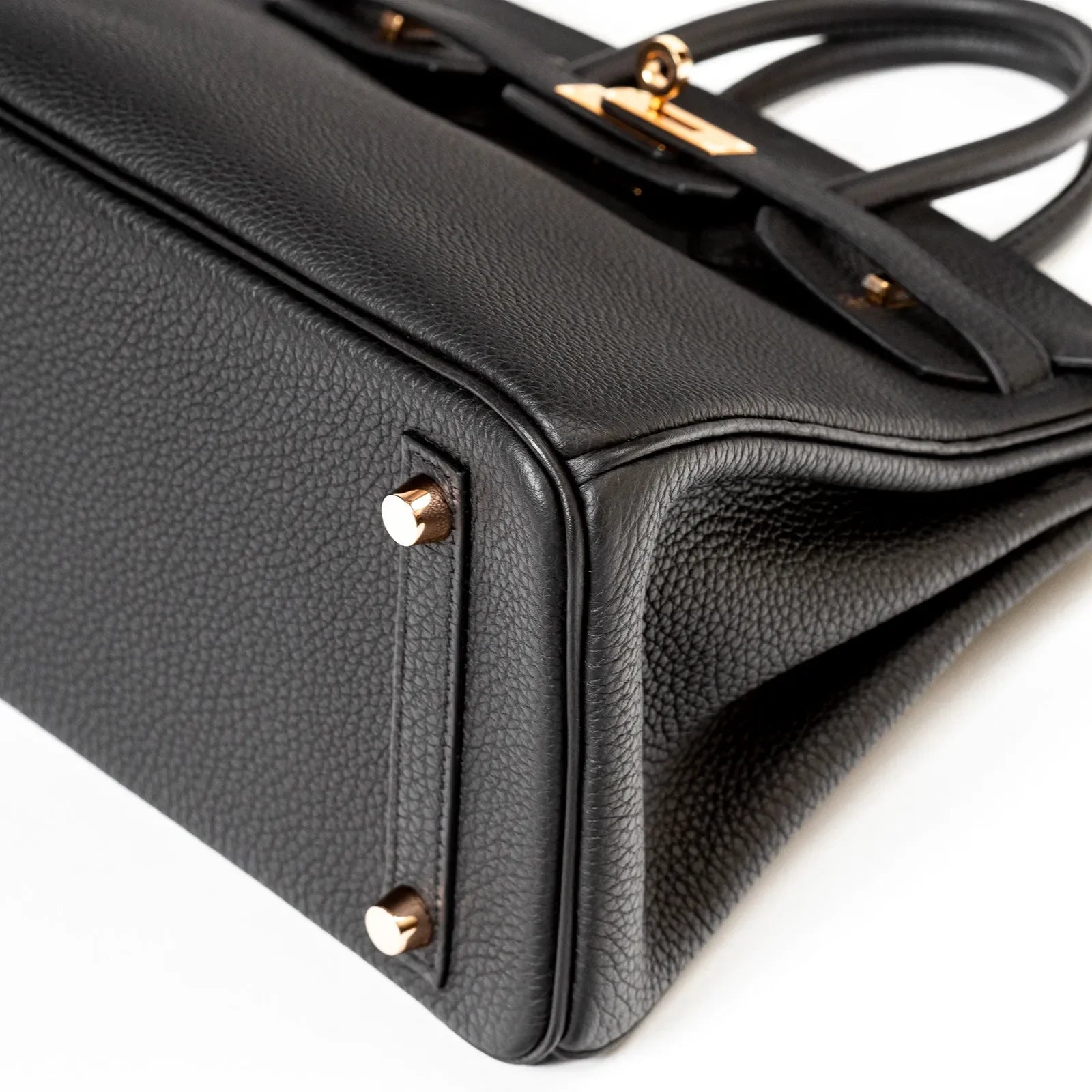 Hermès Birkin 25 Black Togo Rose Gold Hardware