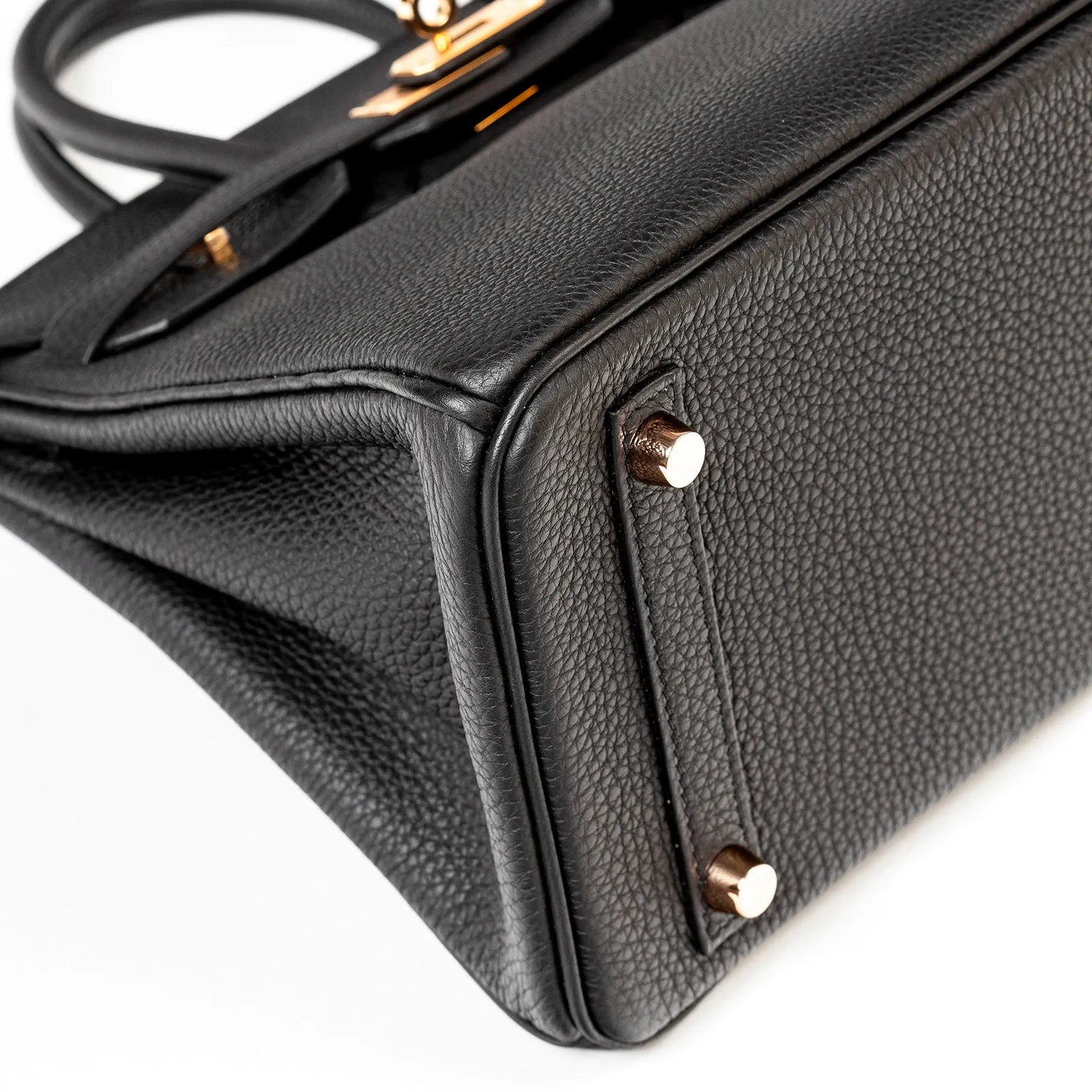 Hermès Birkin 25 Black Togo Rose Gold Hardware