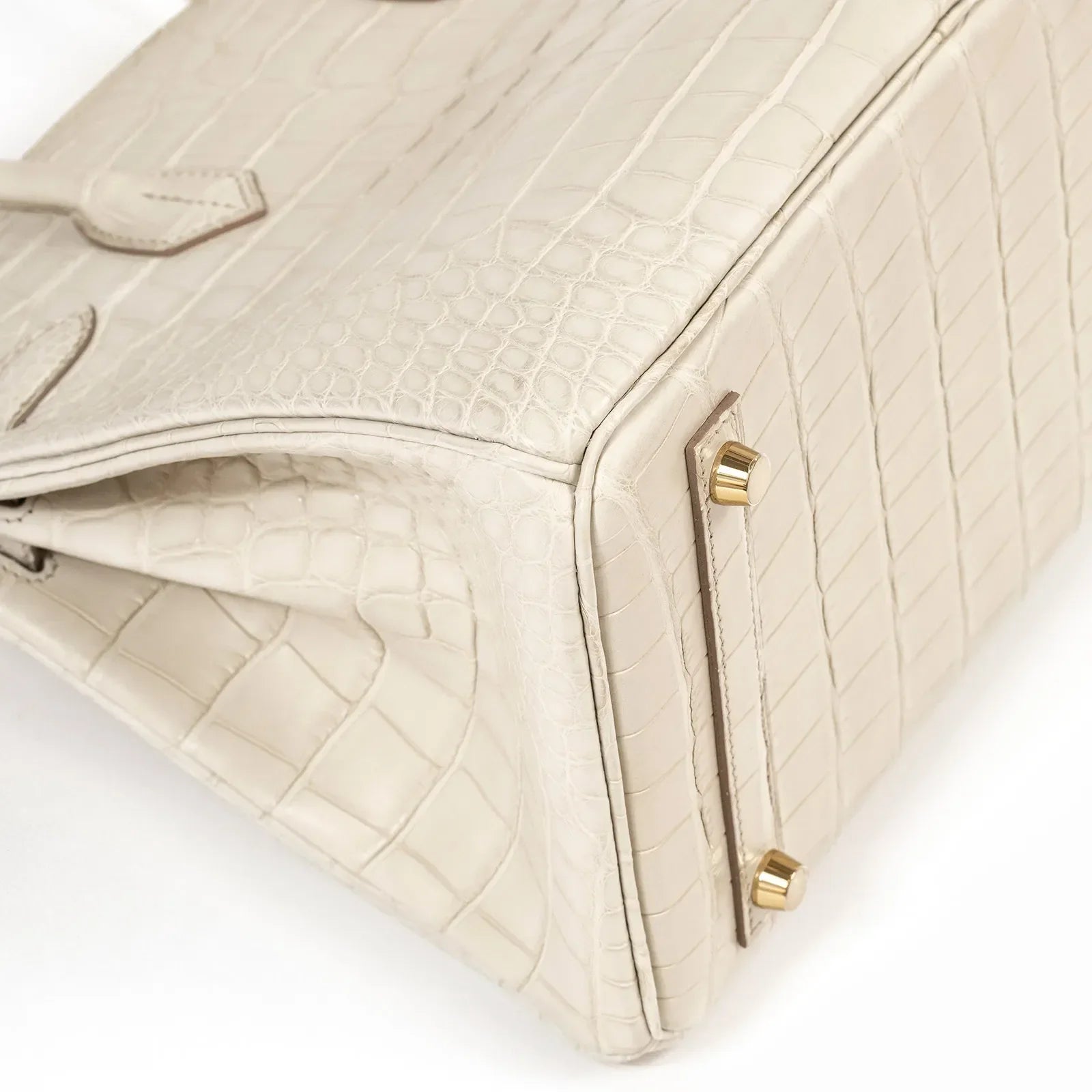 Hermès Birkin 30 Beton Matte Alligator Gold Hardware