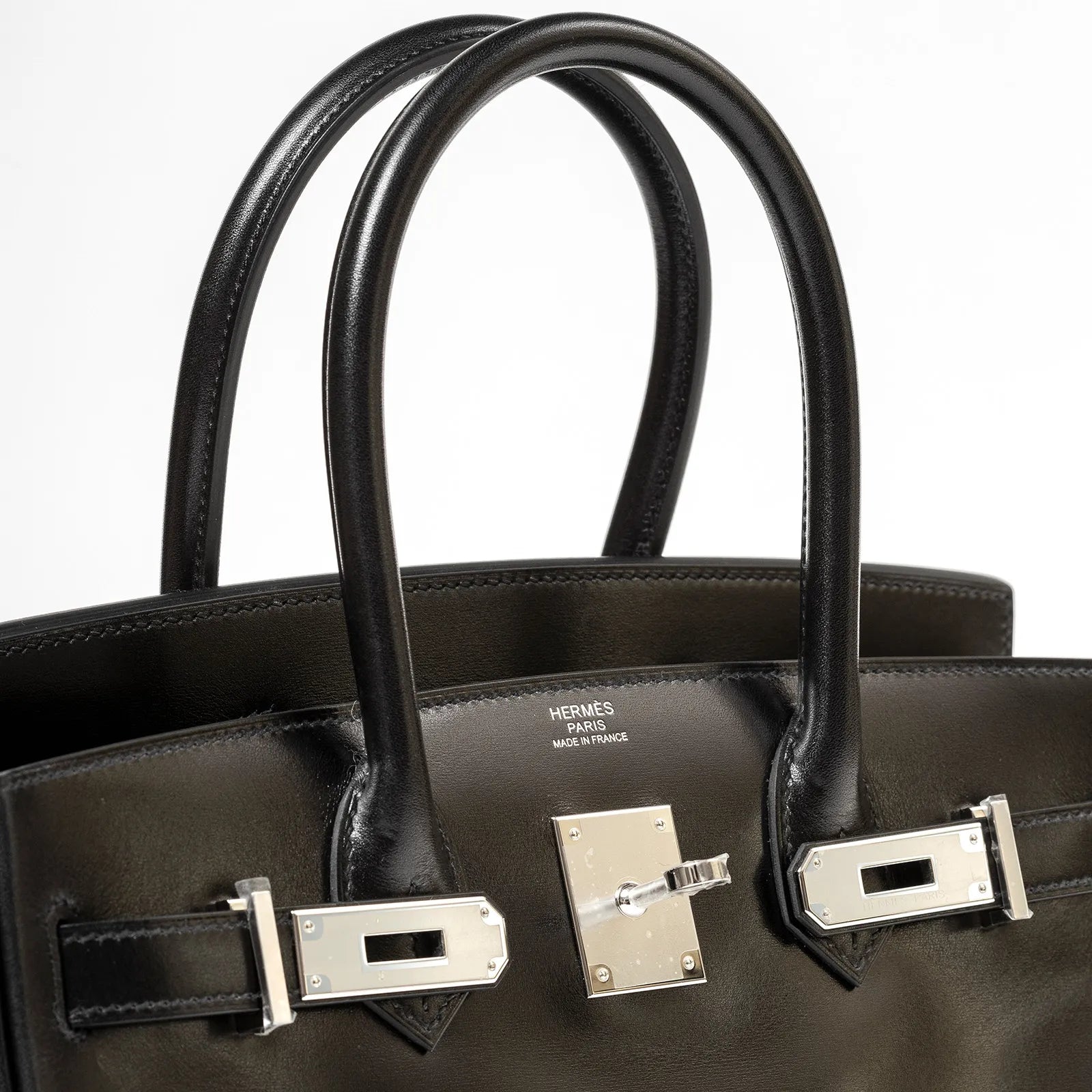 Hermès Birkin 30 Black Box Palladium Hardware