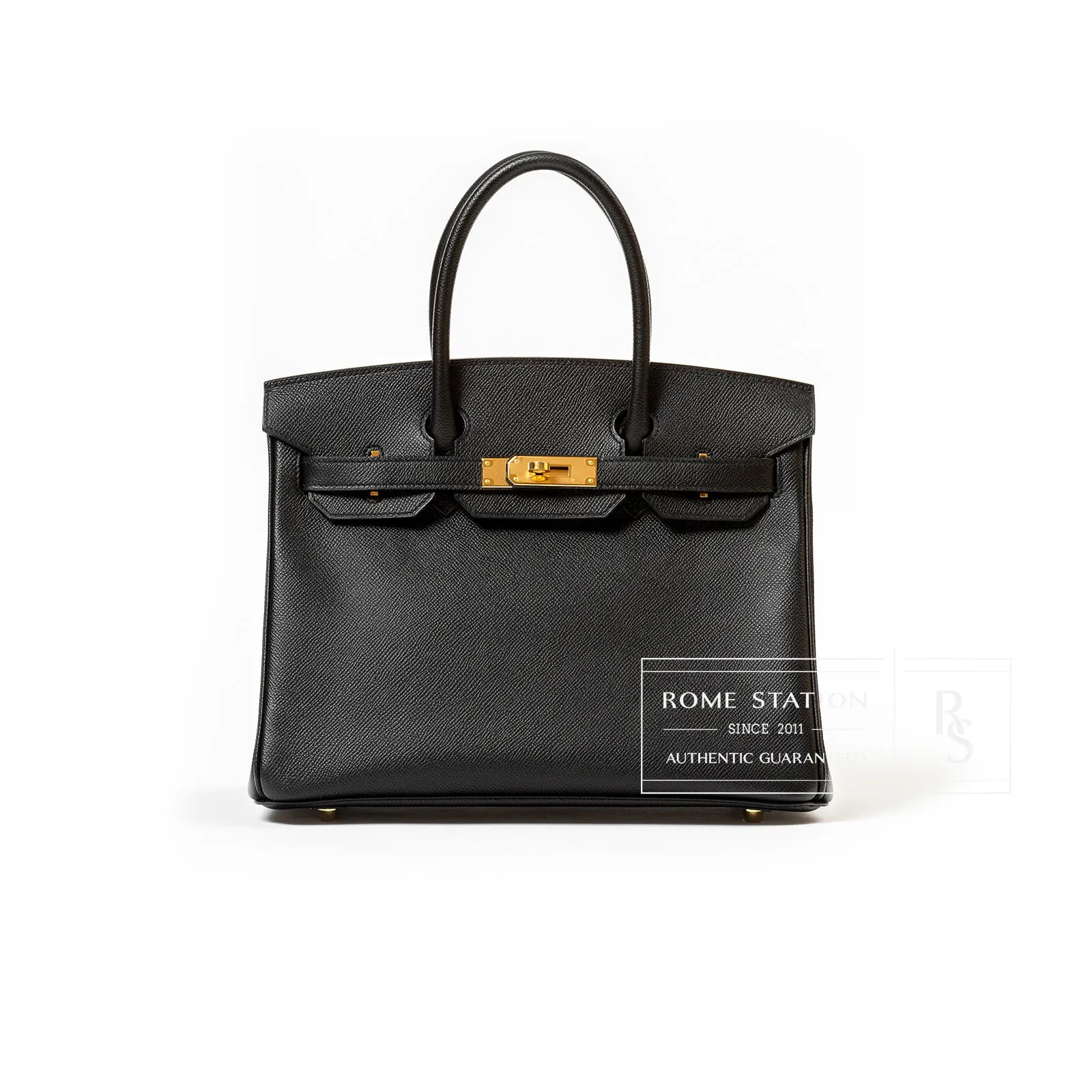 Hermès Birkin 30 Black Epsom Gold Hardware