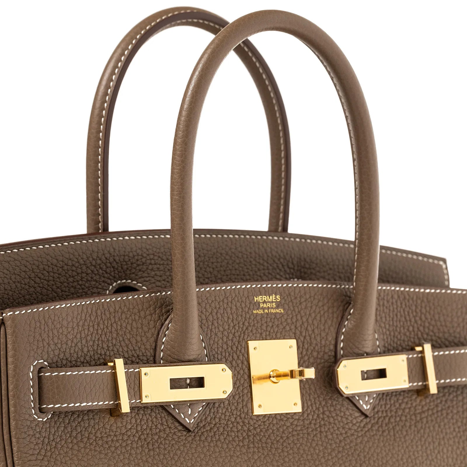 Hermès Birkin 30 Etoupe Clemence Gold Hardware