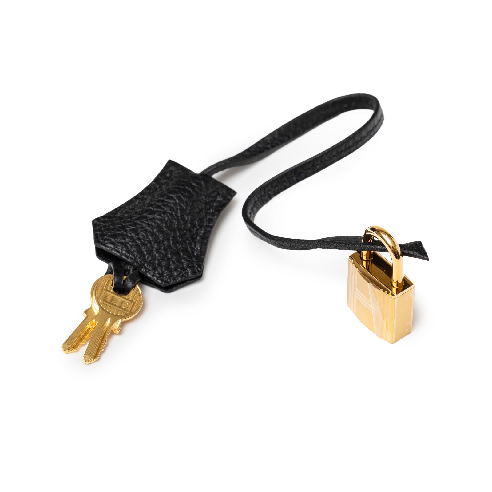 Hermès Birkin 35 Black Togo Gold Hardware featuring black leather clochette with gold keys and padlock detail