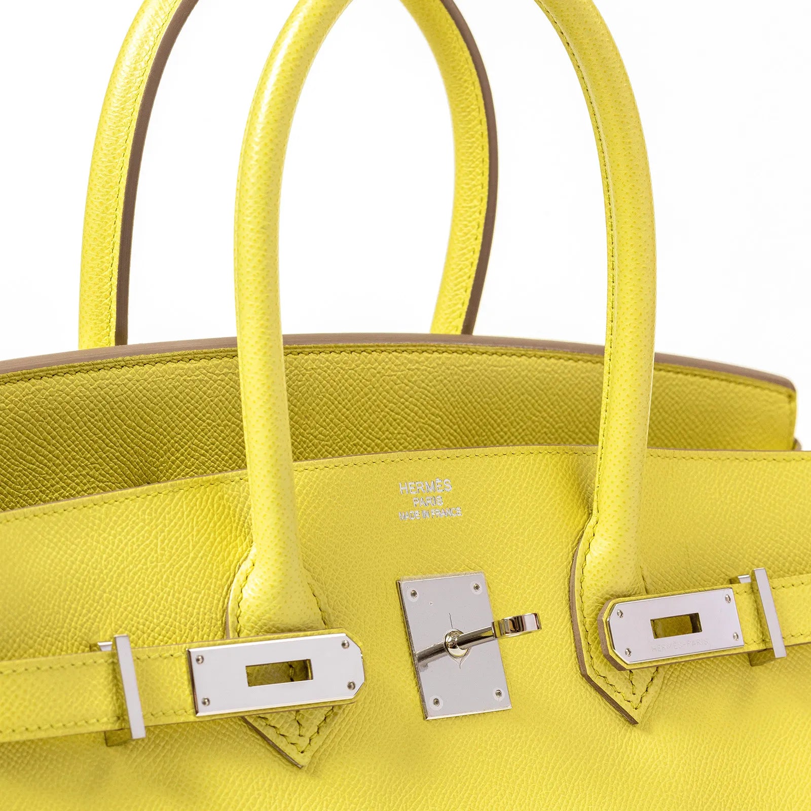 Hermès Birkin 35 Soupre Yellow Epsom Palladium Hardware