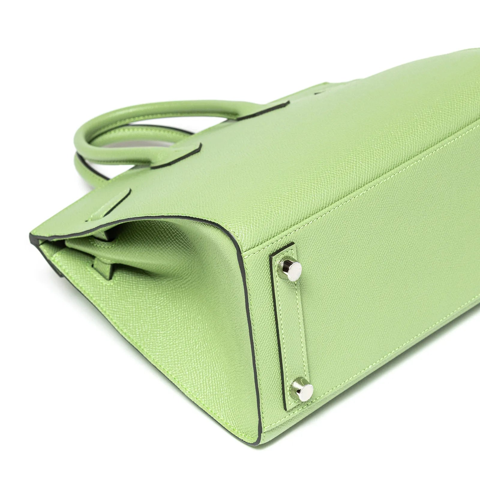 Hermès Birkin Sellier 25 Vert Criquet Epsom Palladium Hardware