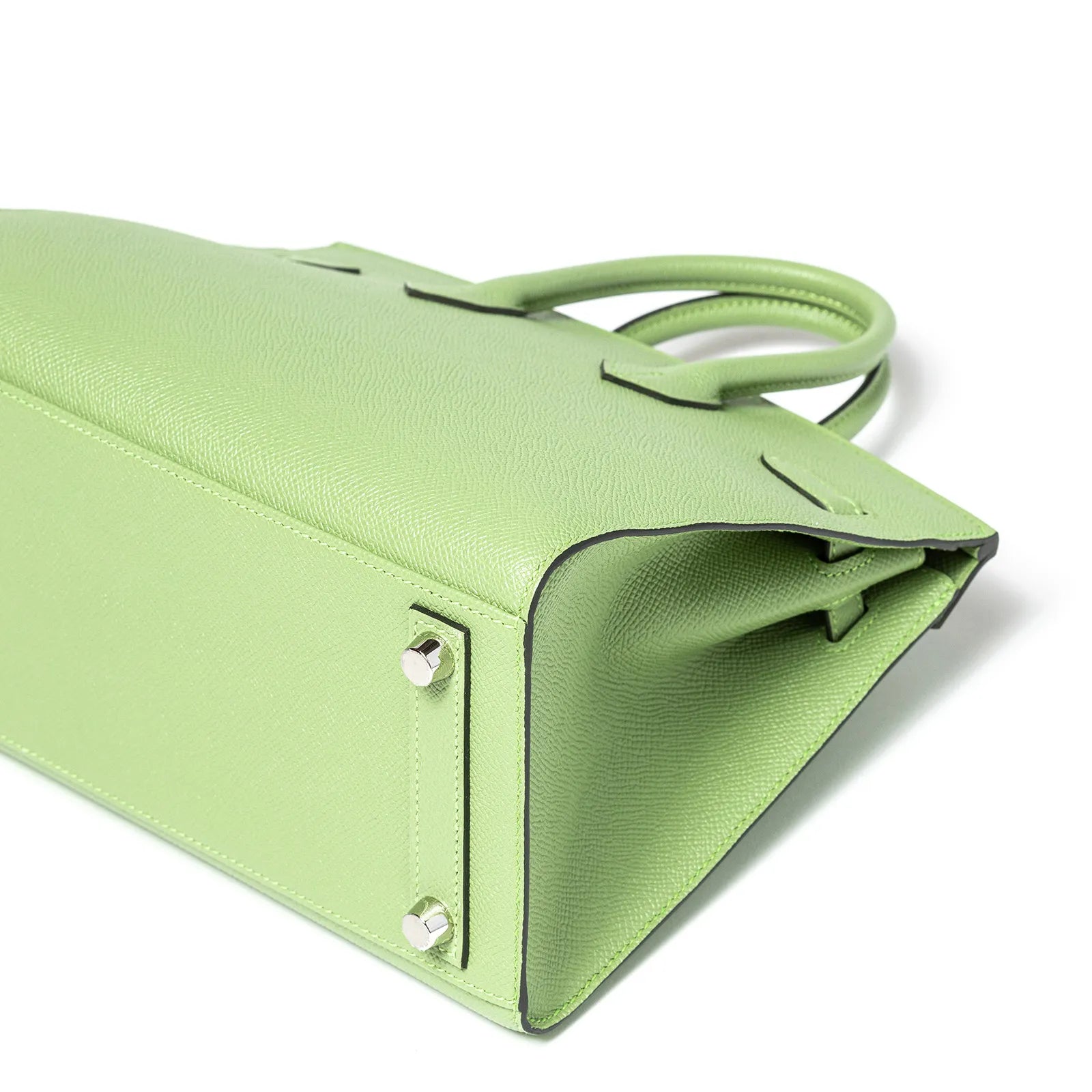 Hermès Birkin Sellier 25 Vert Criquet Epsom Palladium Hardware