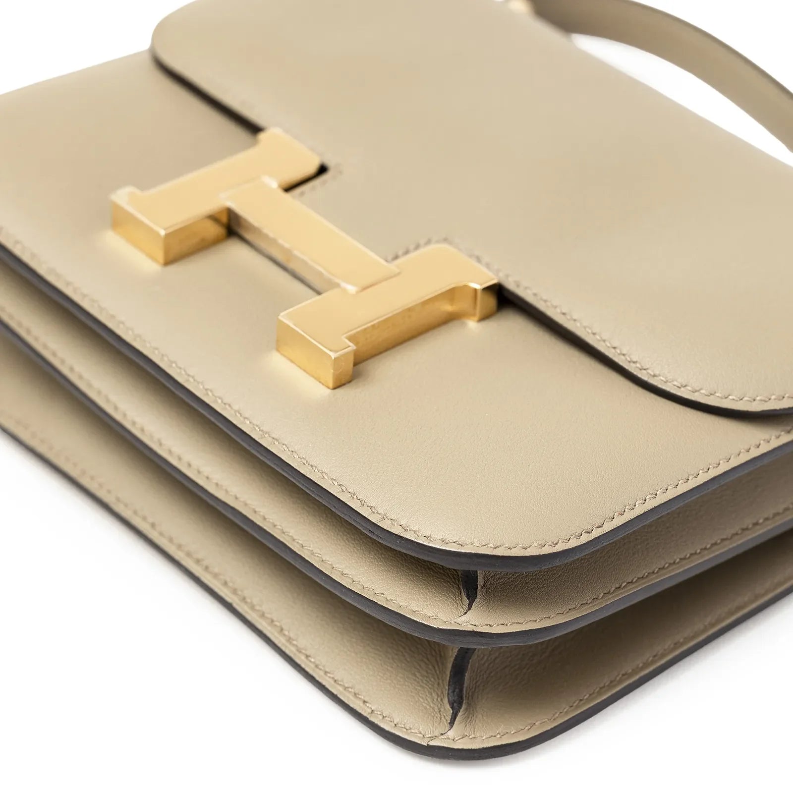 Hermès Mini Constance 18 Beige Marfa Swift Gold Hardware