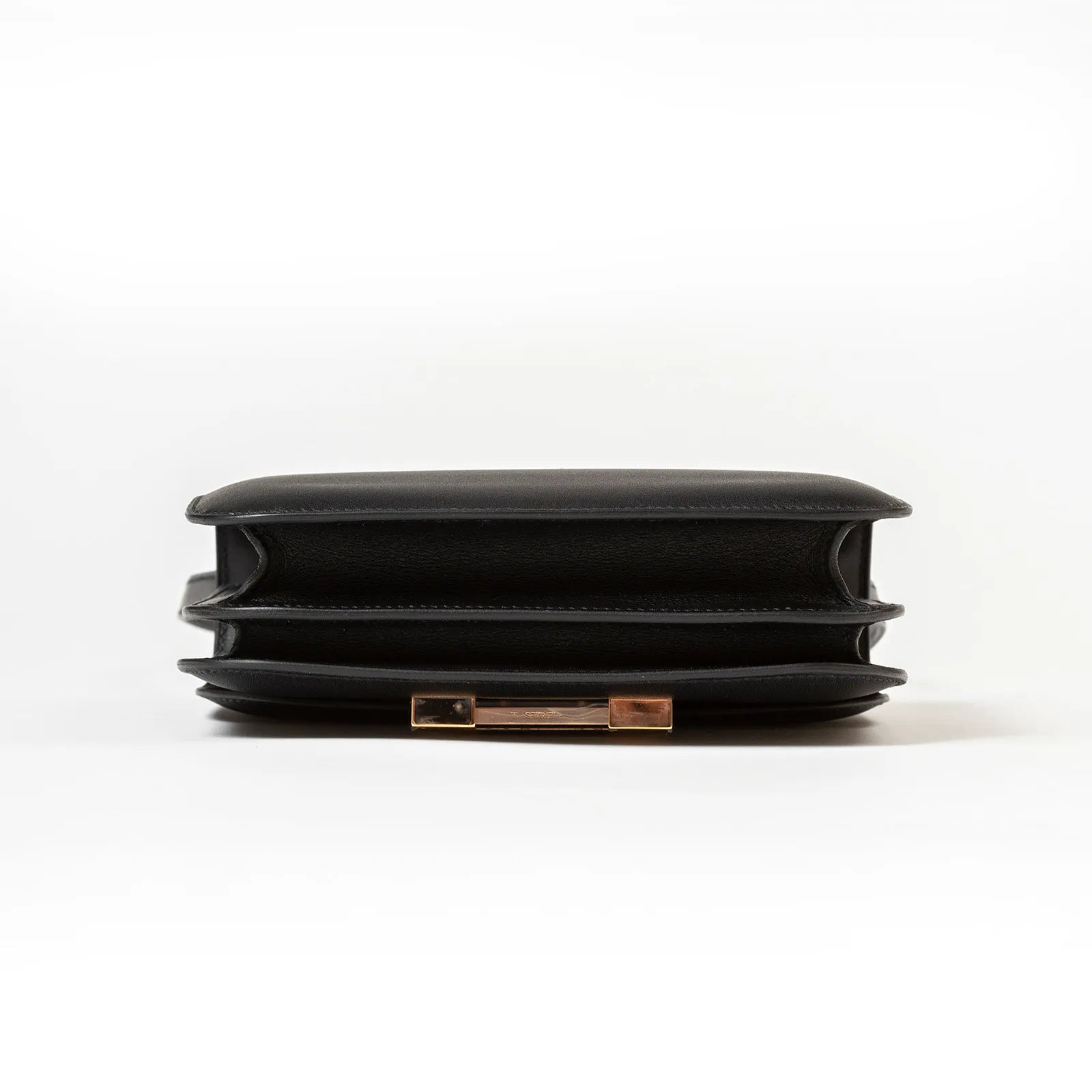 Hermès Mini Constance 18 Black Swift Rose Gold Hardware