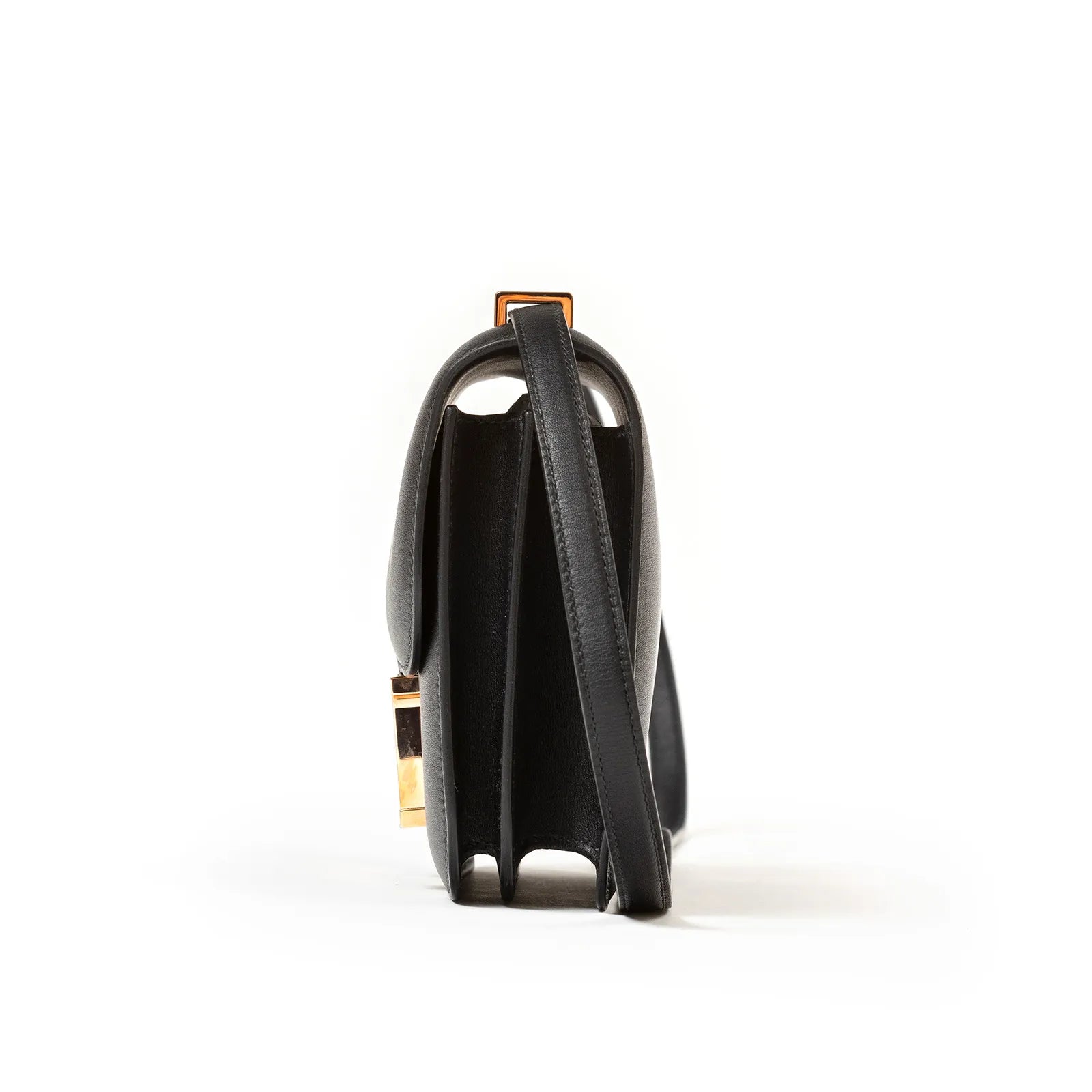 Hermès Mini Constance 18 Black Swift Rose Gold Hardware