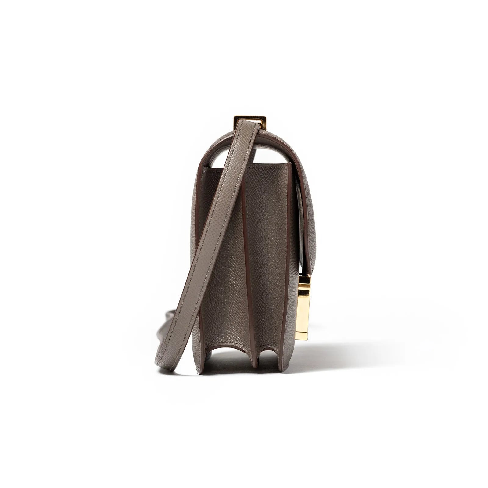 Hermès Mini Constance 18 Etain Epsom Gold Hardware