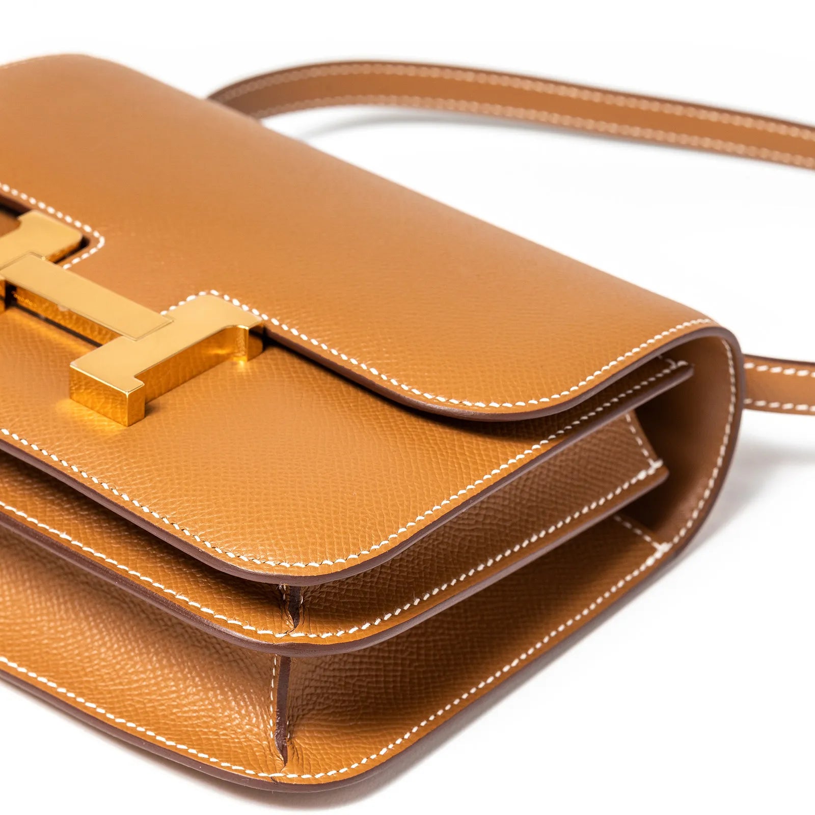 Hermès Mini Constance 18 Gold Epsom Gold Hardware