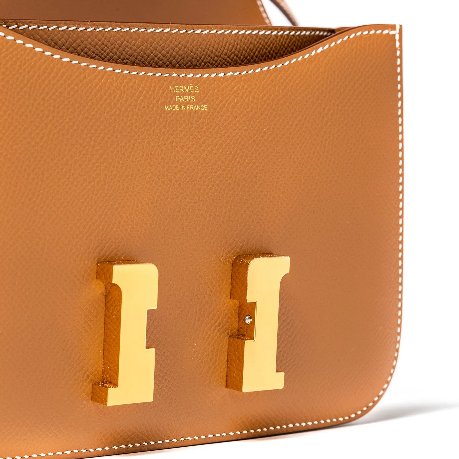 Hermès Mini Constance 18 Gold Epsom Gold Hardware