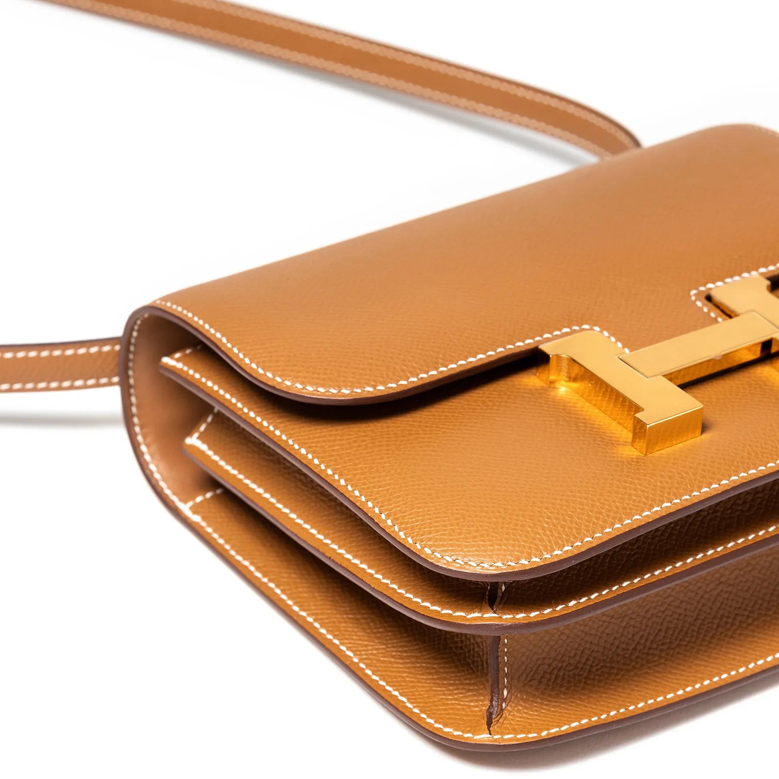 Hermès Mini Constance 18 Gold Epsom Gold Hardware