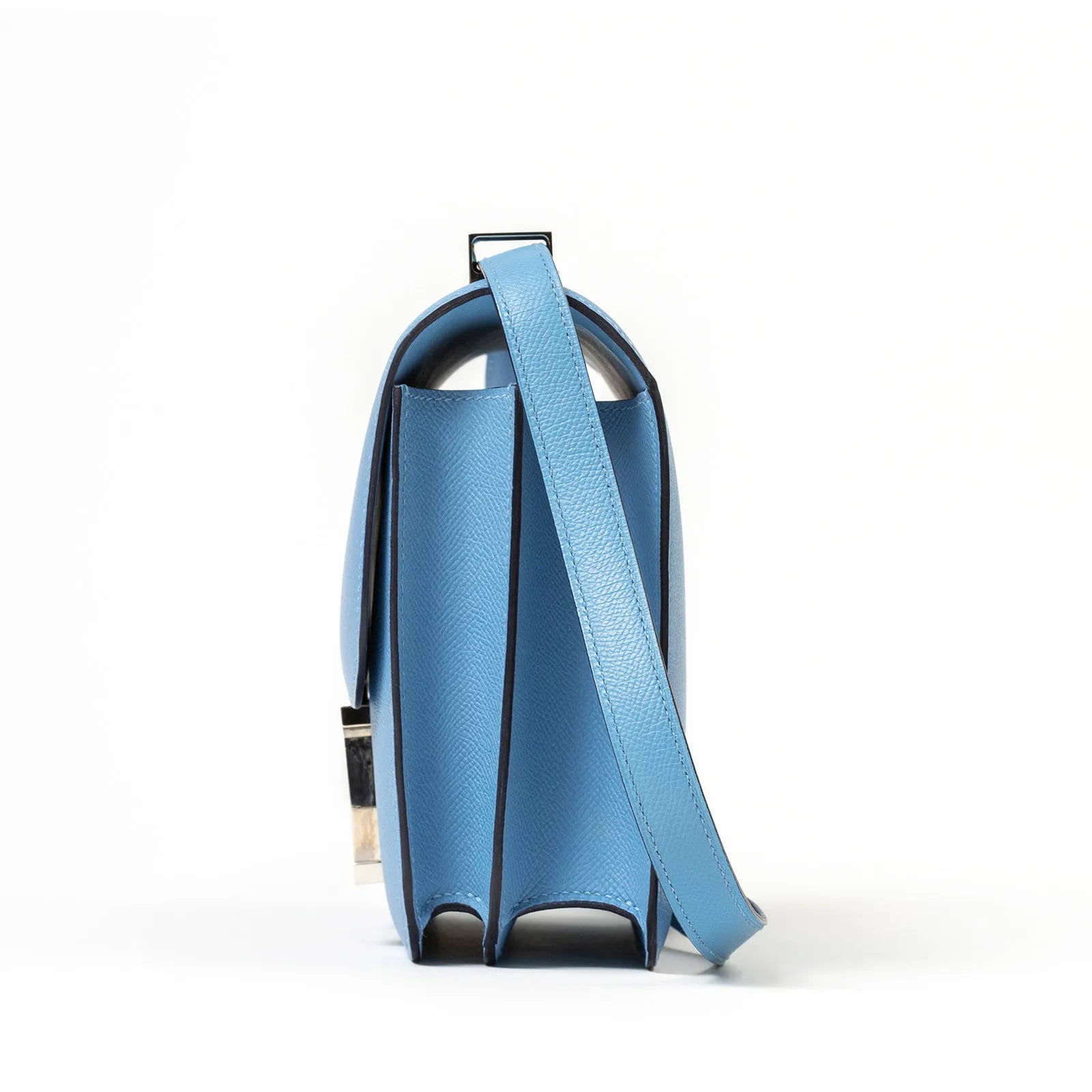 Hermès Constance 24 Blue Du Nord Epsom Rouge Enamel Hardware