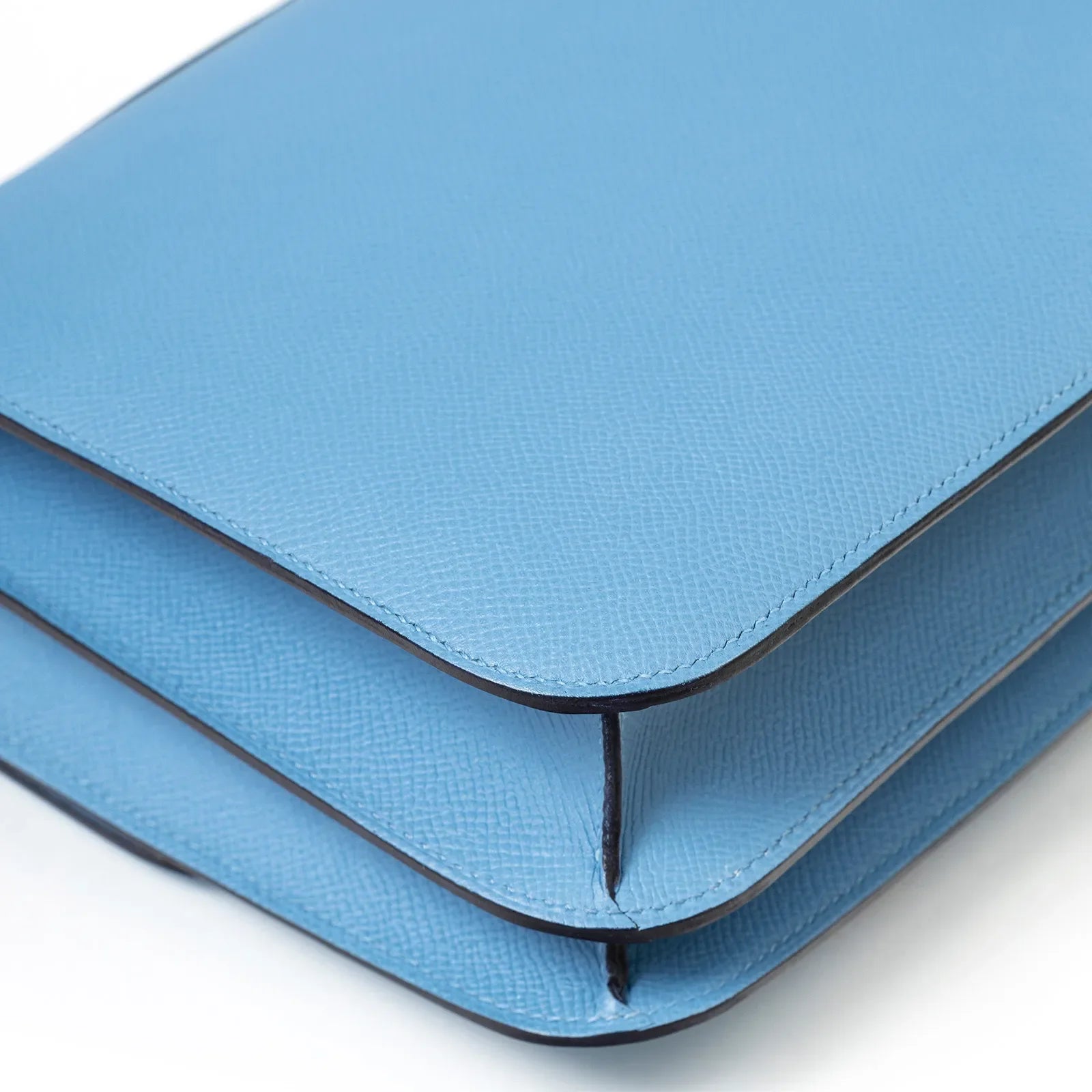 Hermès Constance 24 Blue Du Nord Epsom Rouge Enamel Hardware