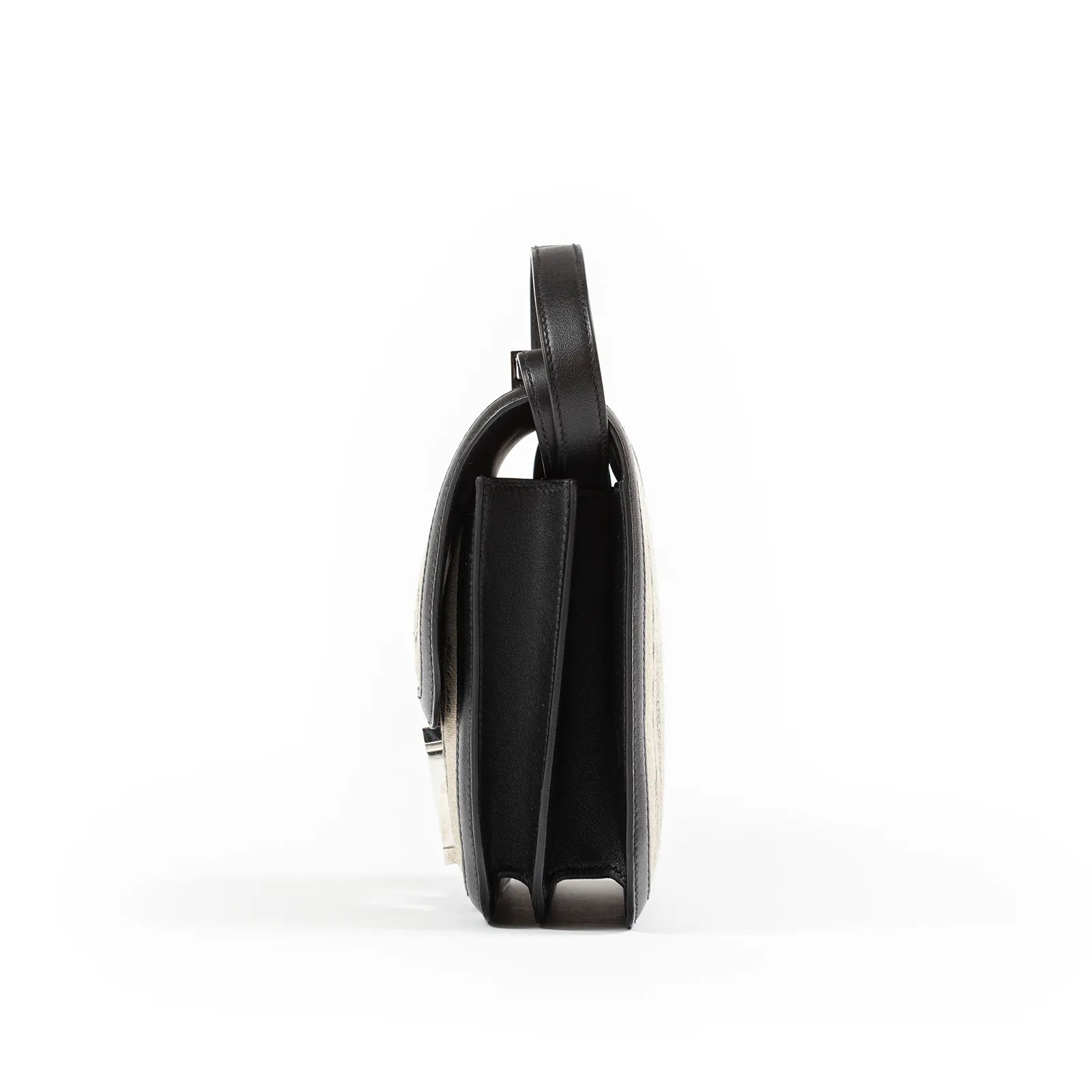 Hermès Constance 24 De Camp Dechaine Toile Black Swift Palladium Hardware