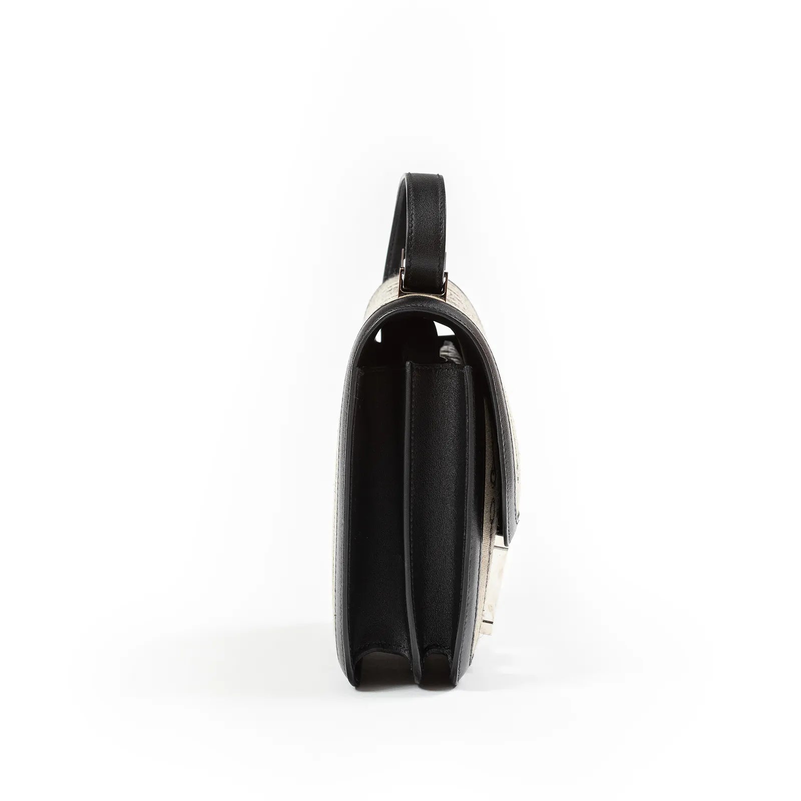 Hermès Constance 24 De Camp Dechaine Toile Black Swift Palladium Hardware