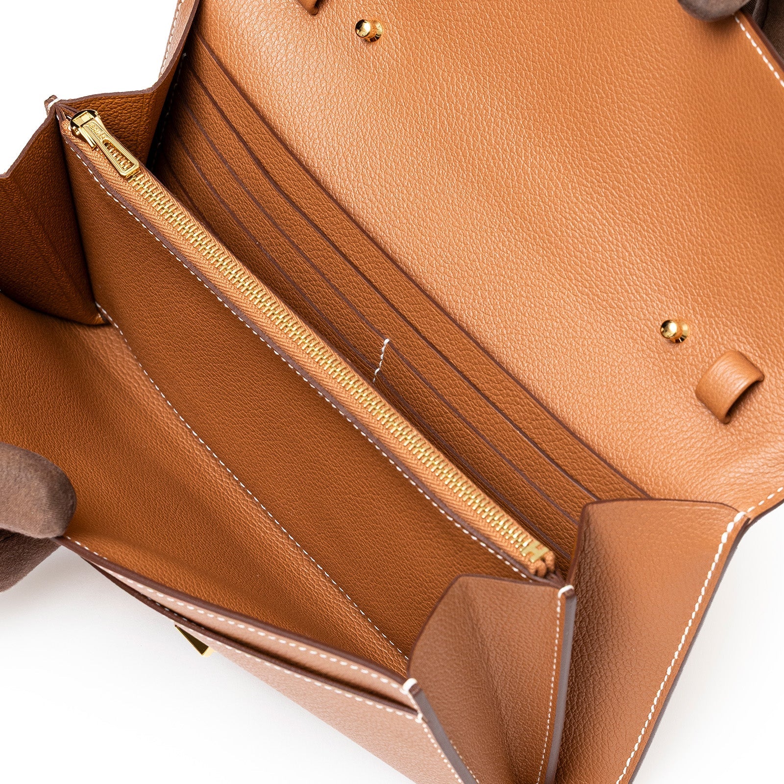 Hermès Constance Wallet To Go Gold Evercolor Gold Hardware