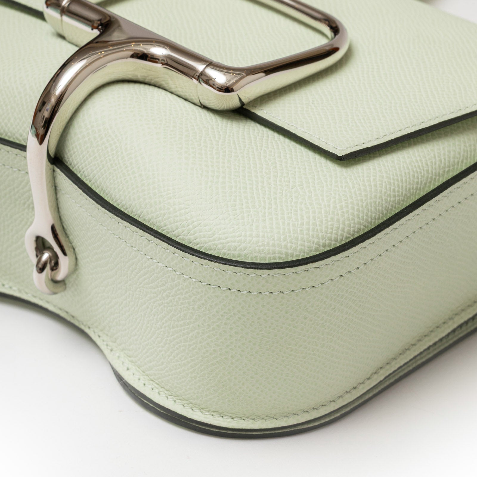 Hermès Della Cavalleria Mini Vert Fizz Epsom Palladium Hardware