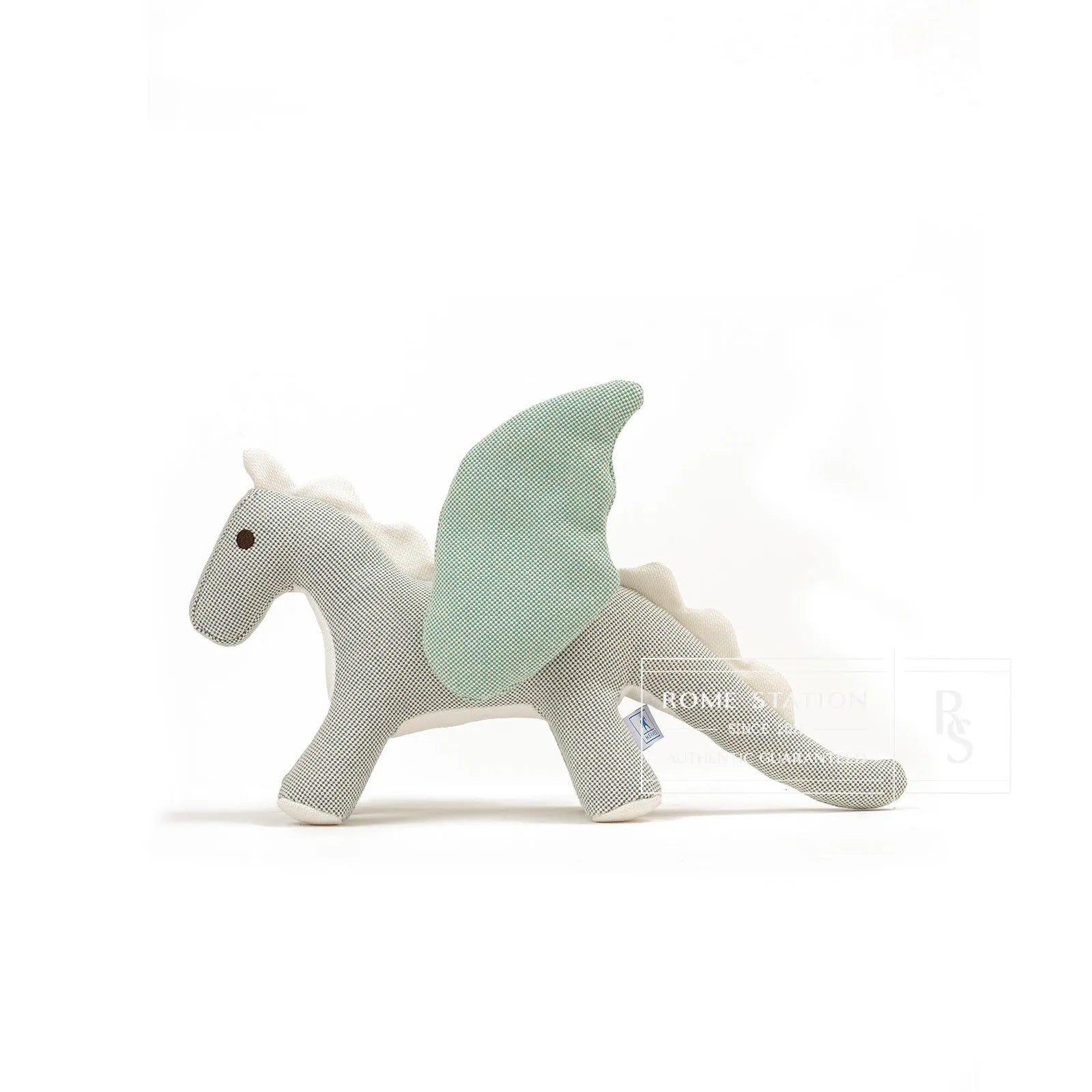 Hermès Dragon Plush Doll Bleu Nattier Cotton