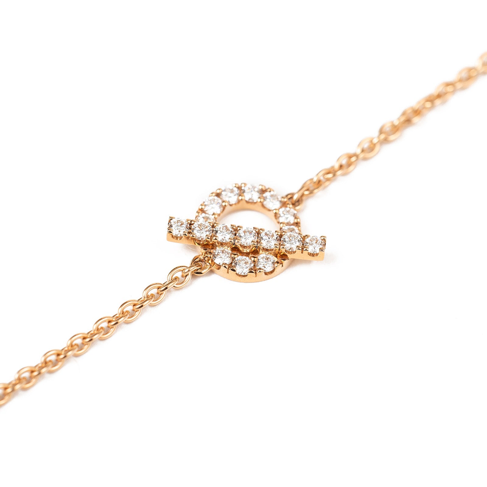 Hermès Finesse Bracelet Rose Gold ST AU750