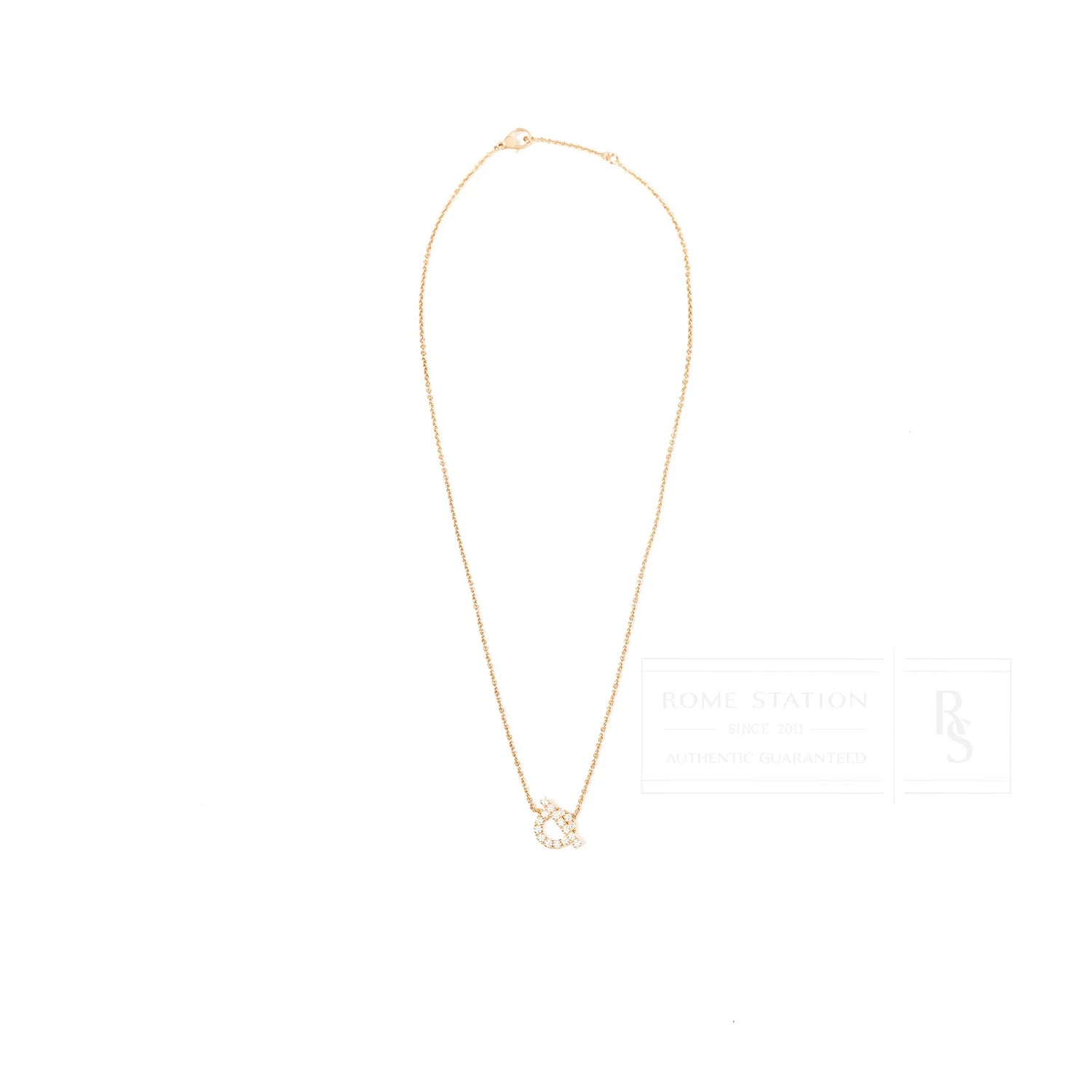 Hermès Finesse Pendant Rose Gold AU750