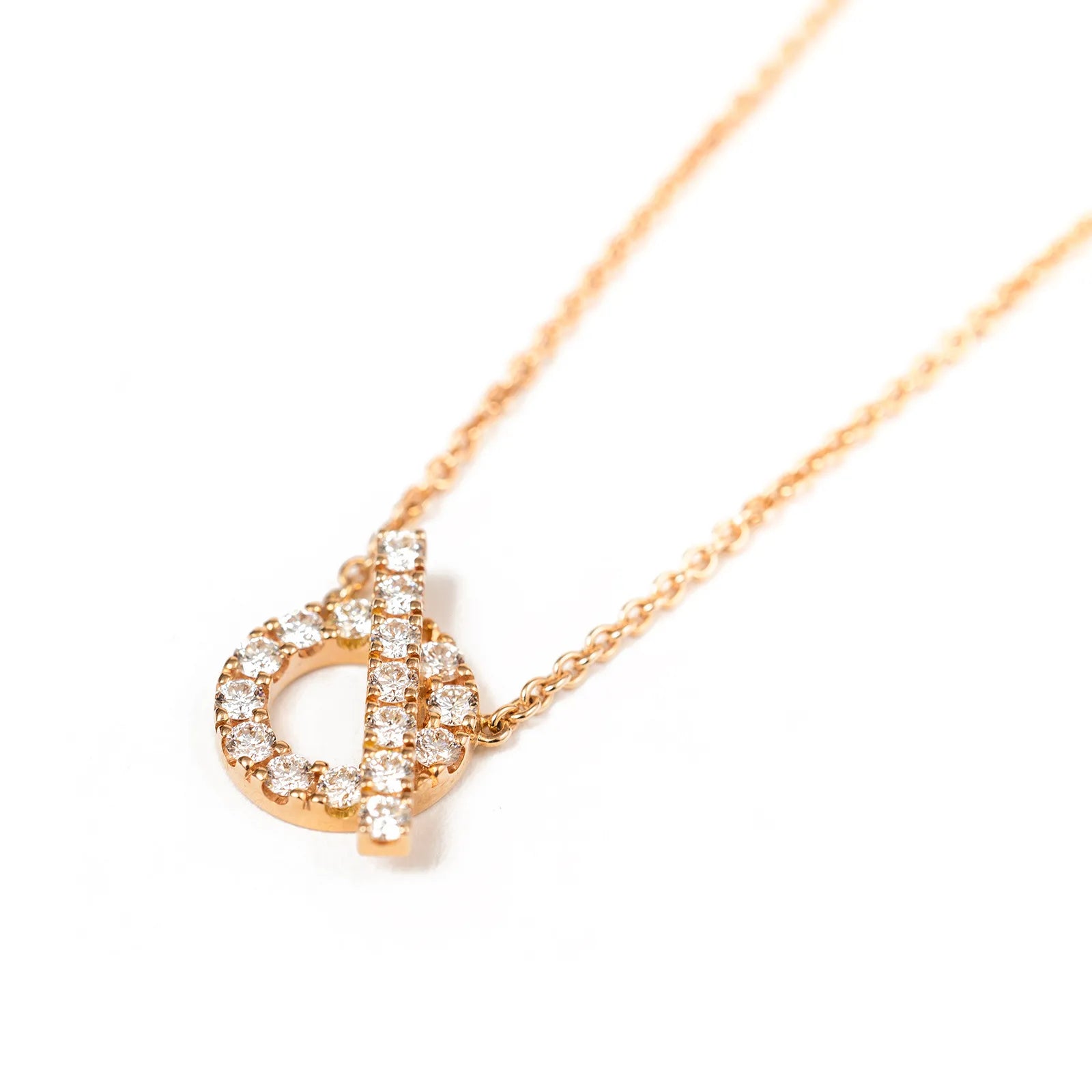 Hermès Finesse Pendant Rose Gold AU750