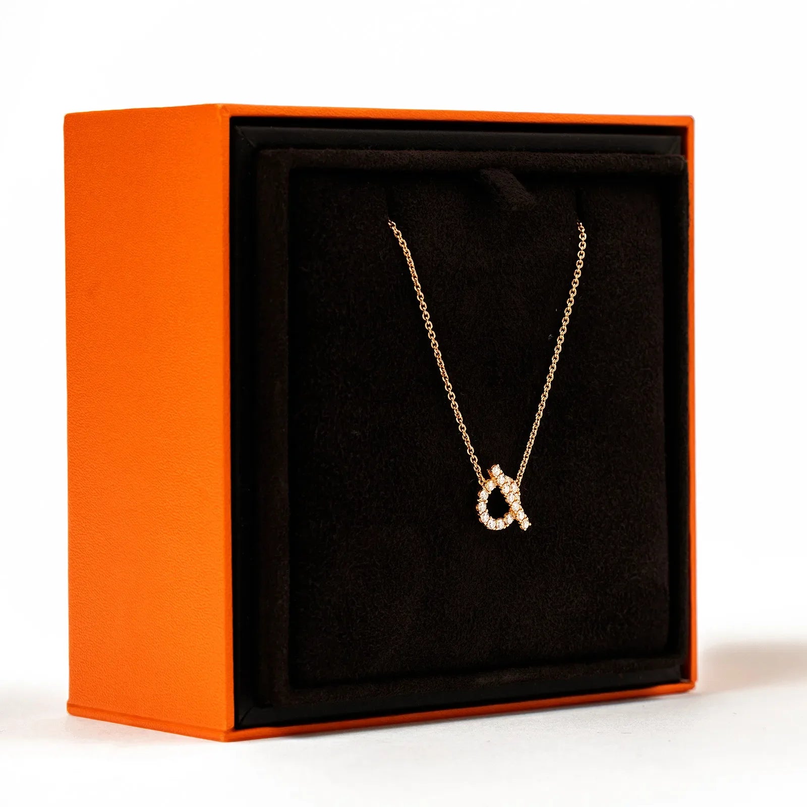 Hermès Finesse Pendant Rose Gold AU750